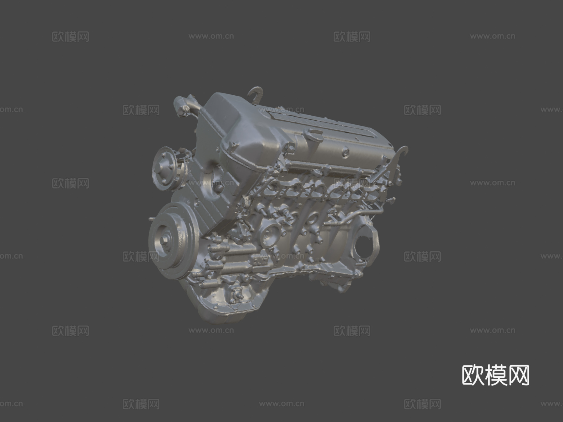 JZ-GE发动机3d模型下载（渲染图5）