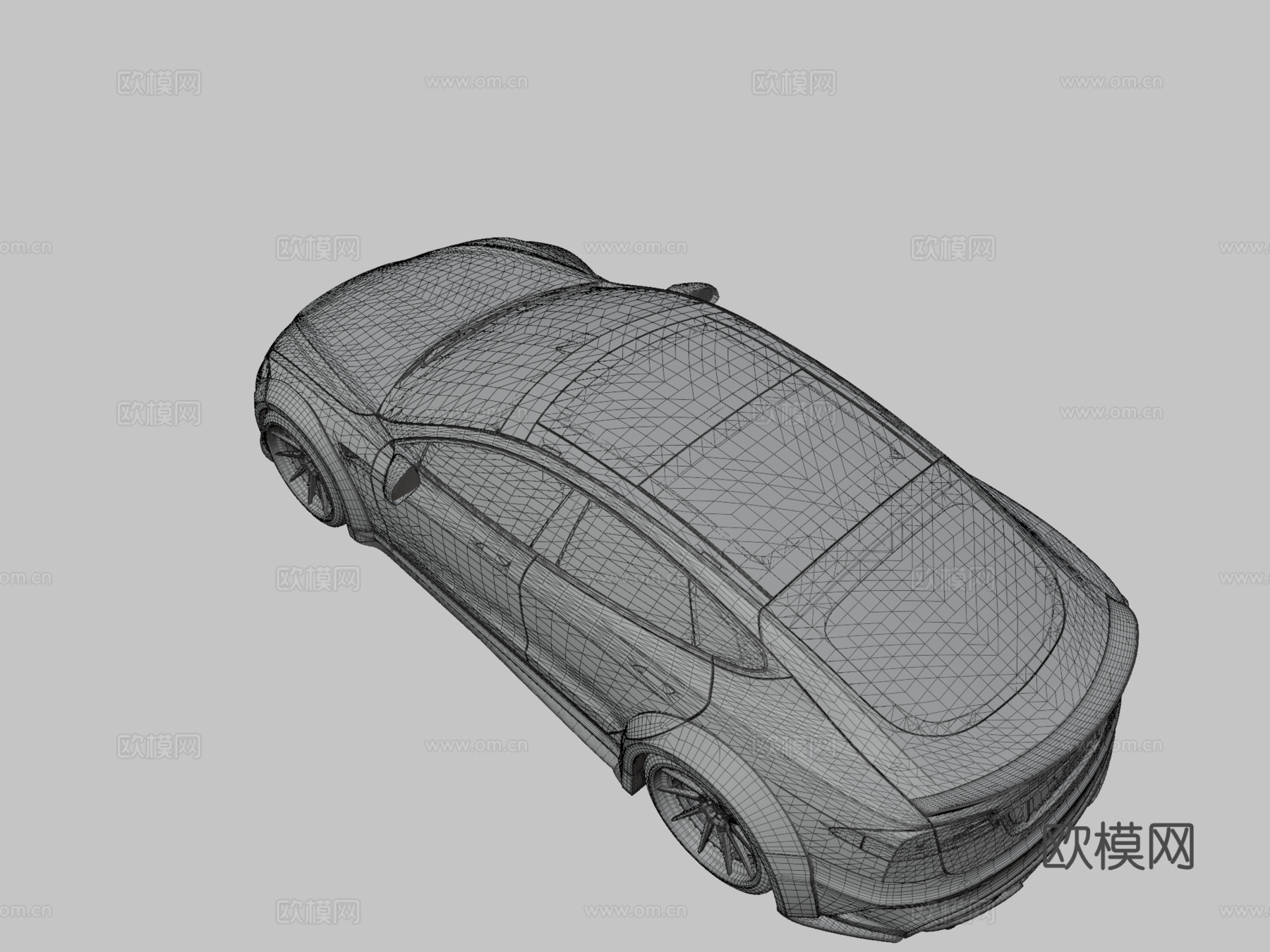 特斯拉Model P100D3d模型下载（渲染图3）