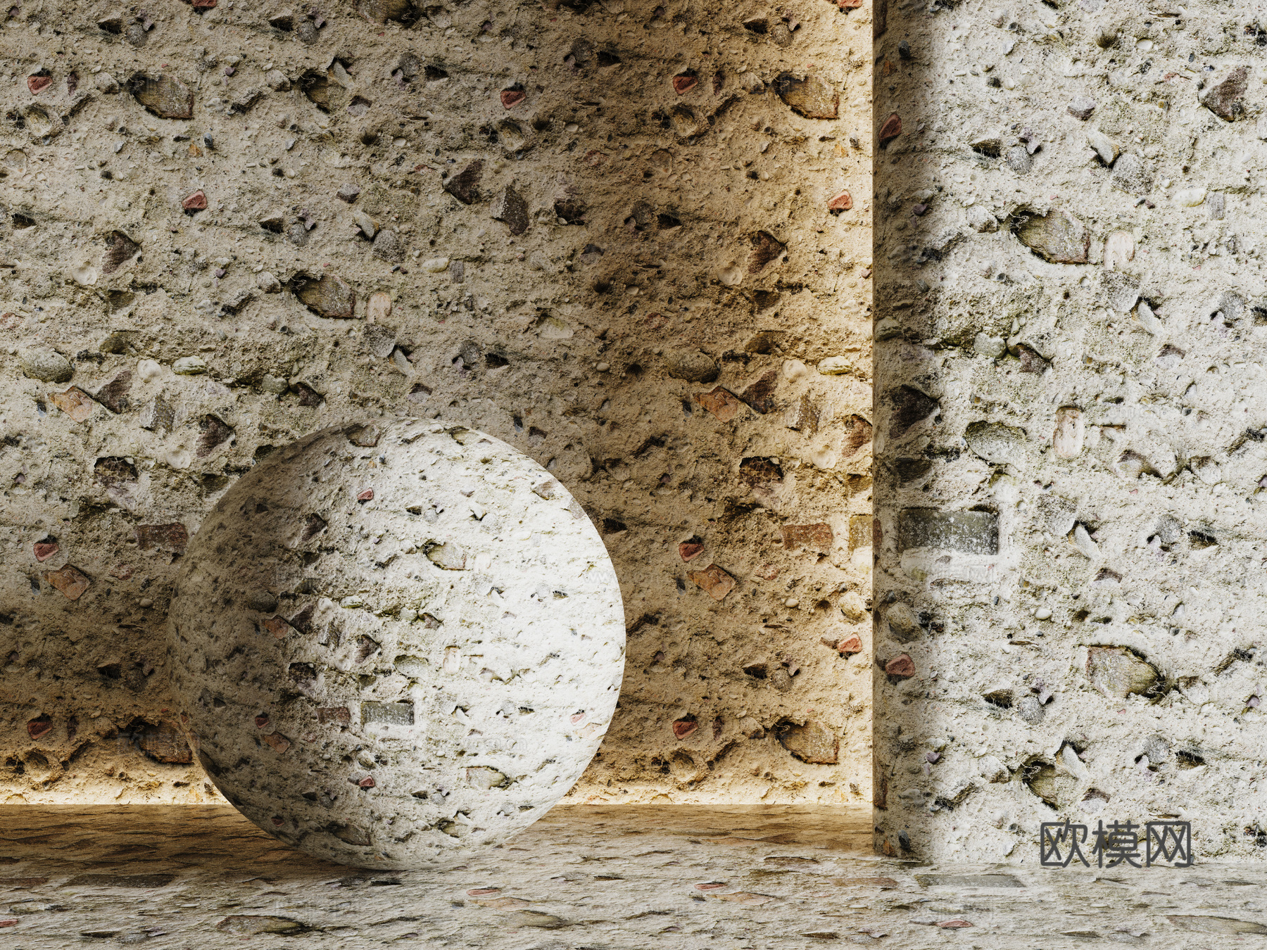 现代砖墙 青石砖墙 脏旧砖墙 仿古砖墙 工业砖墙su模型