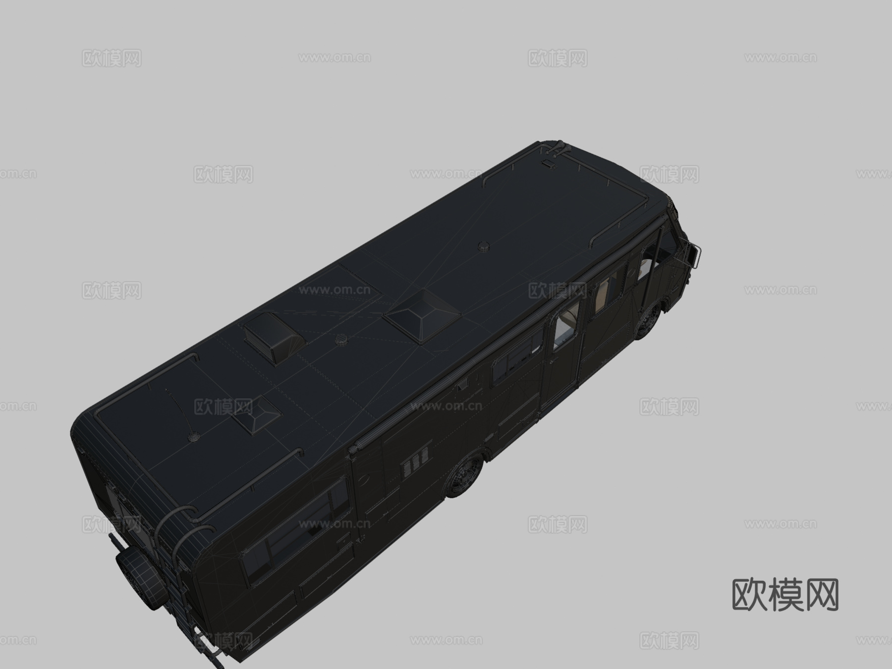 年代房车3d模型下载（渲染图2）