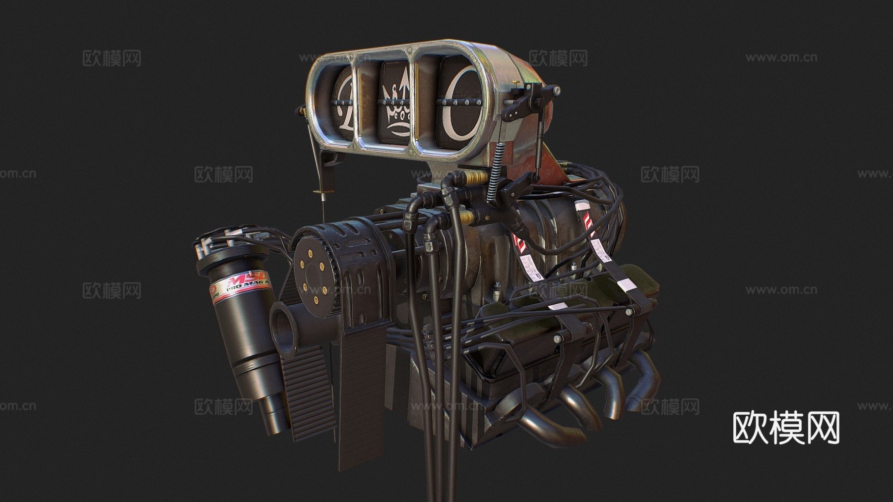 扭矩烧胎引擎-AGROXA3d模型下载（渲染图1）