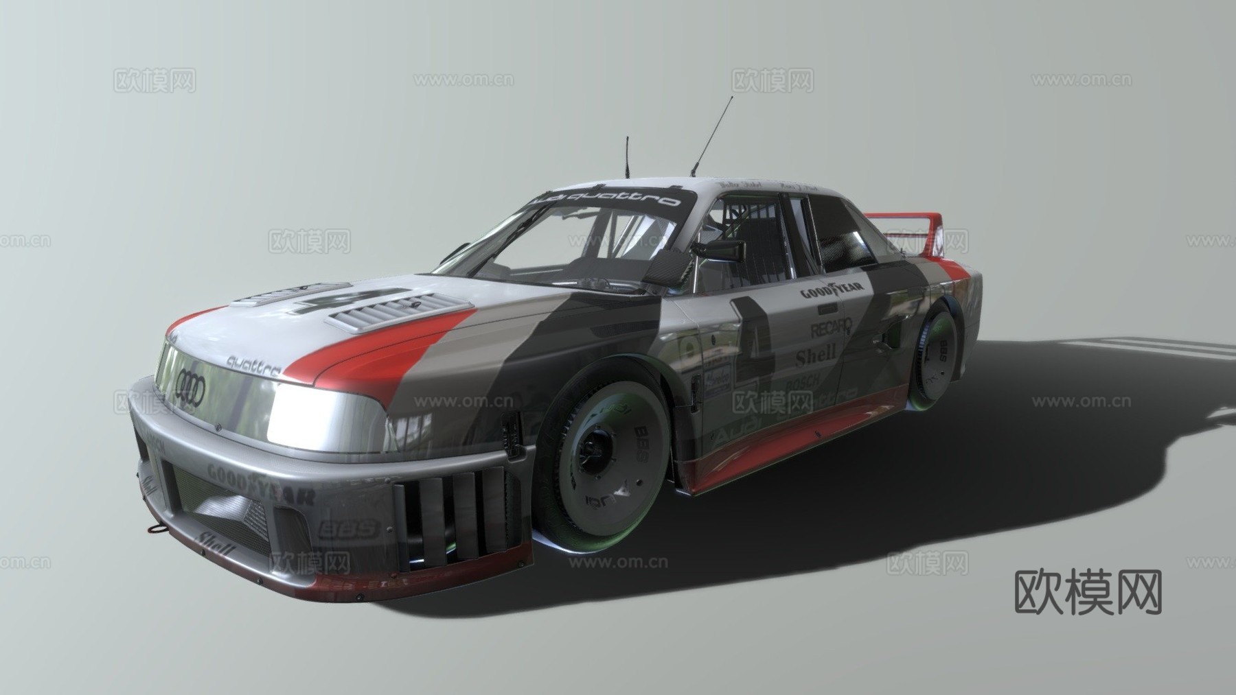 奥迪A903d模型下载（渲染图1）