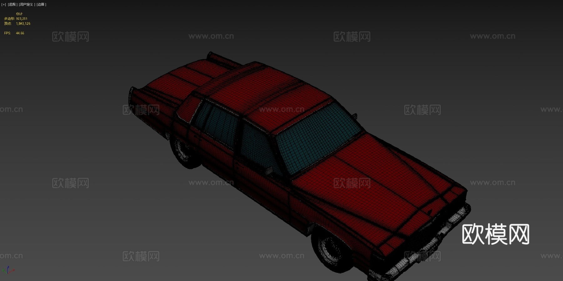 年代凯迪拉克3d模型下载（渲染图4）