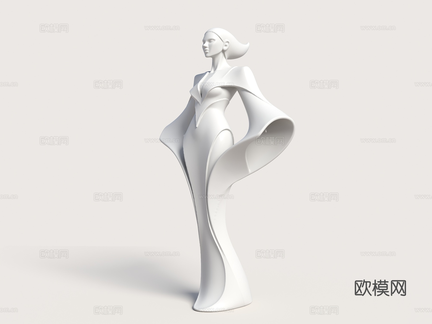 现代雕塑 景观雕塑 人物雕塑 抽象雕塑摆件 抽象人物雕塑 人su模型