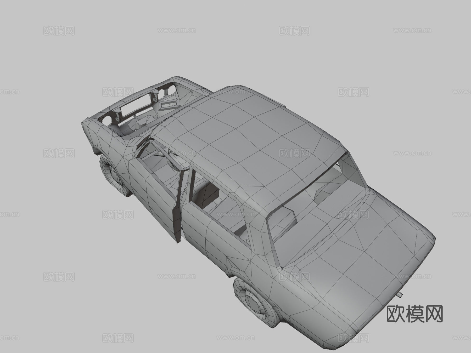 Vaz 2106重拓扑3d模型下载（渲染图3）