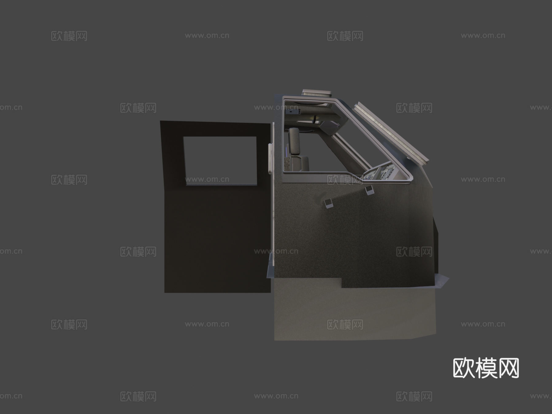 木蛇驾驶舱3d模型下载（渲染图7）