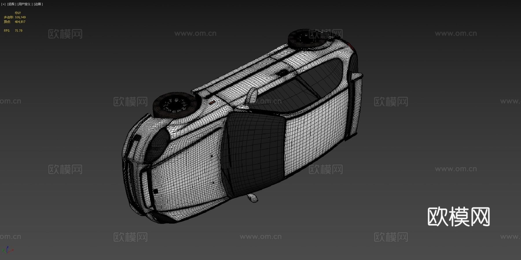 本田思域TYPE-R EK93d模型下载（渲染图4）