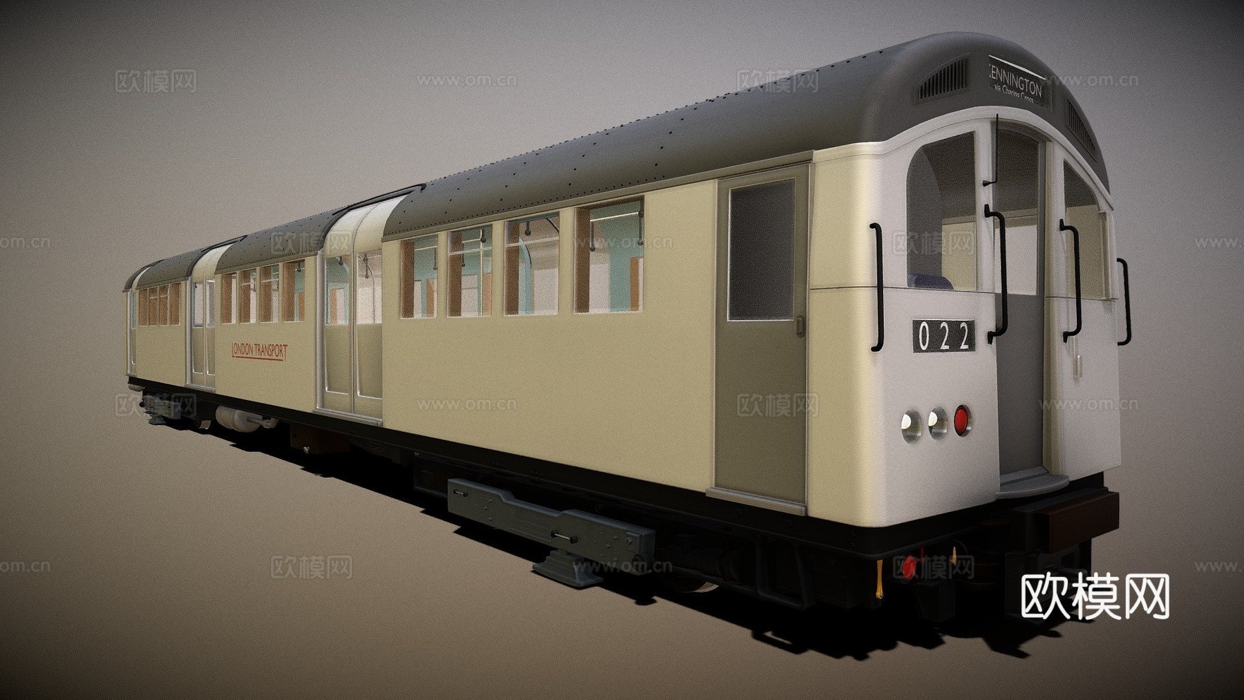 年管道驾驶车-伦敦地铁3d模型下载（渲染图1）