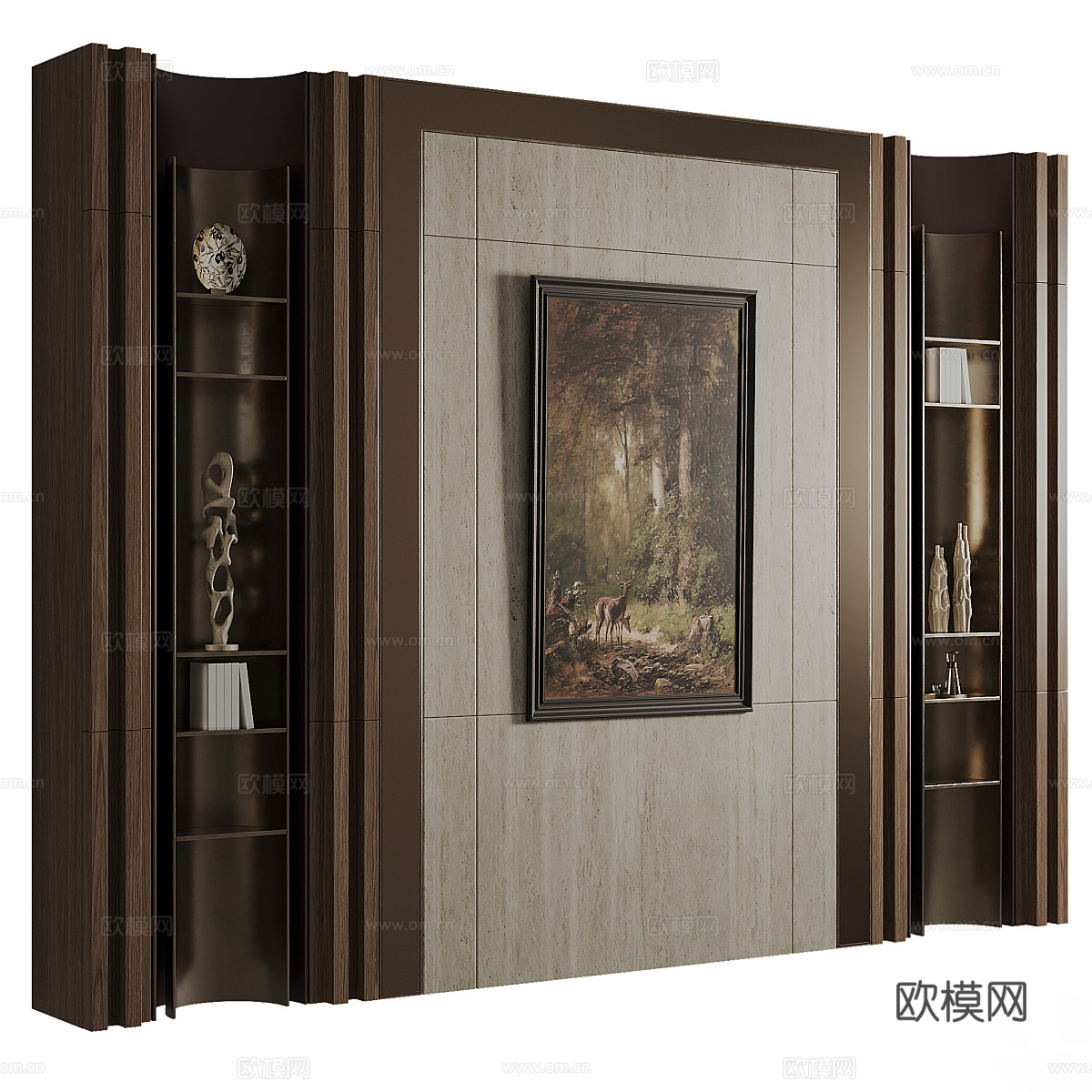 背景墙3d模型下载