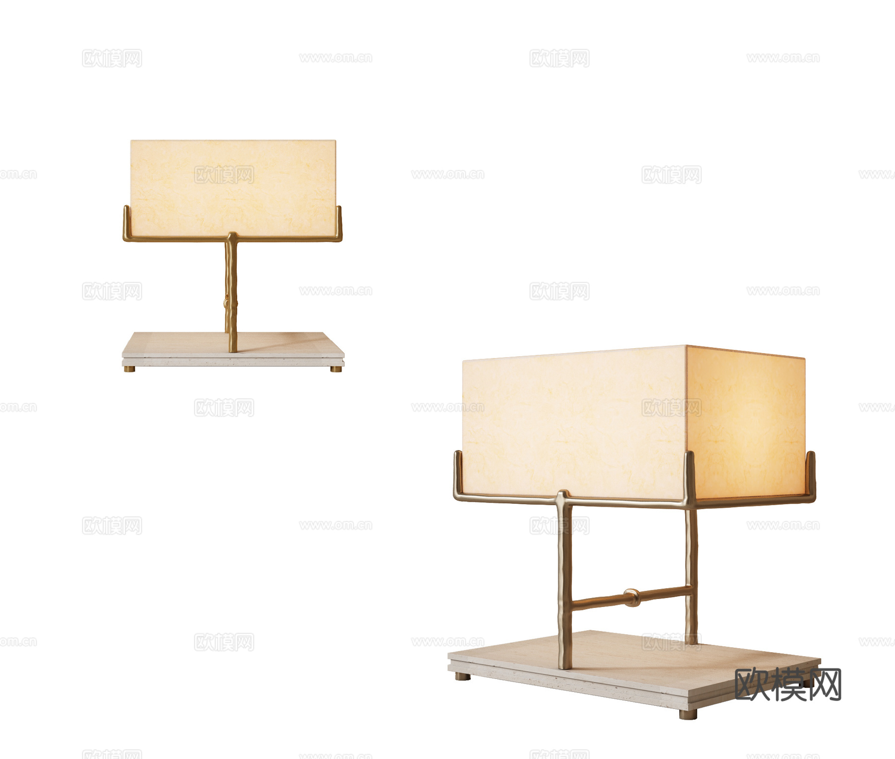 现代金属台灯 客厅台灯 床头台灯 艺术台灯 轻奢台灯3d模型