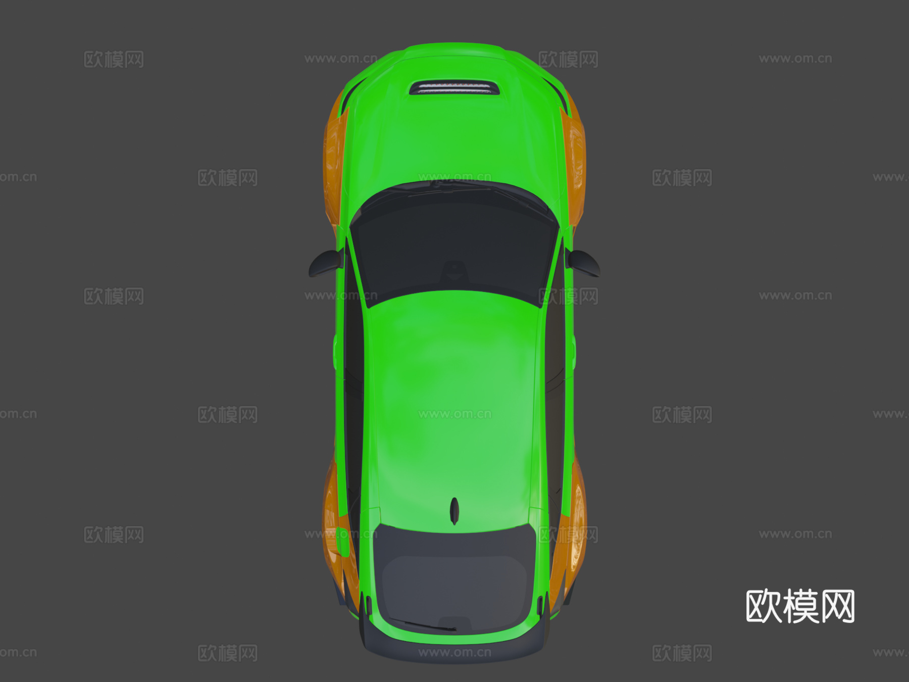 本田思域Type R FL5定制版3d模型下载（渲染图7）