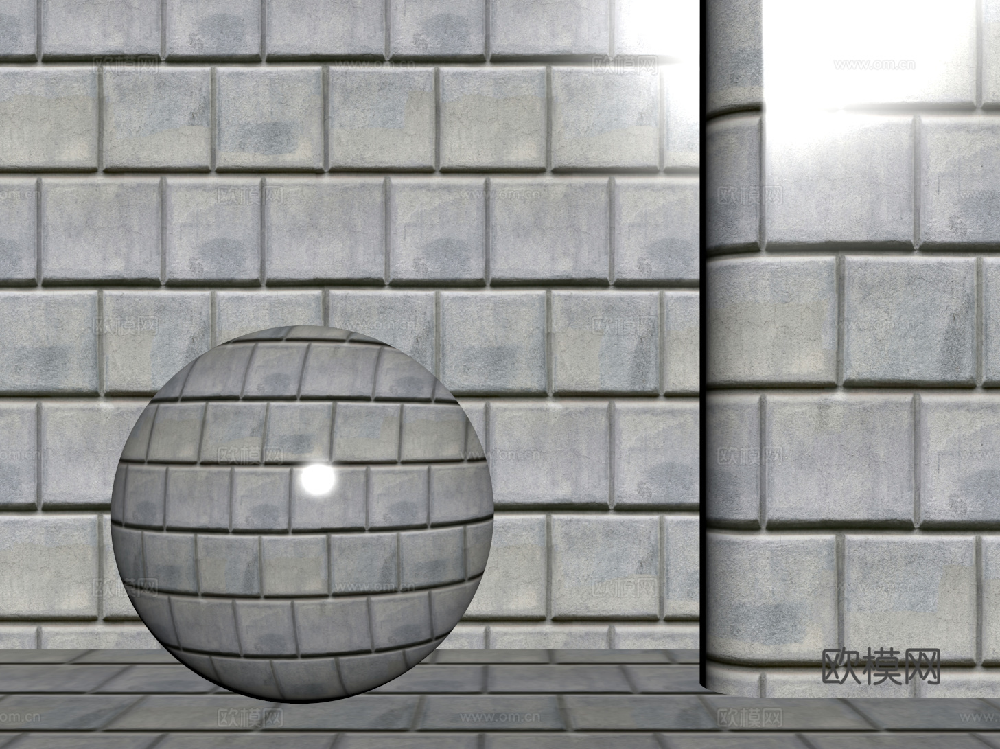 现代砖墙 青石砖墙 脏旧砖墙 仿古砖墙 工业砖墙su模型