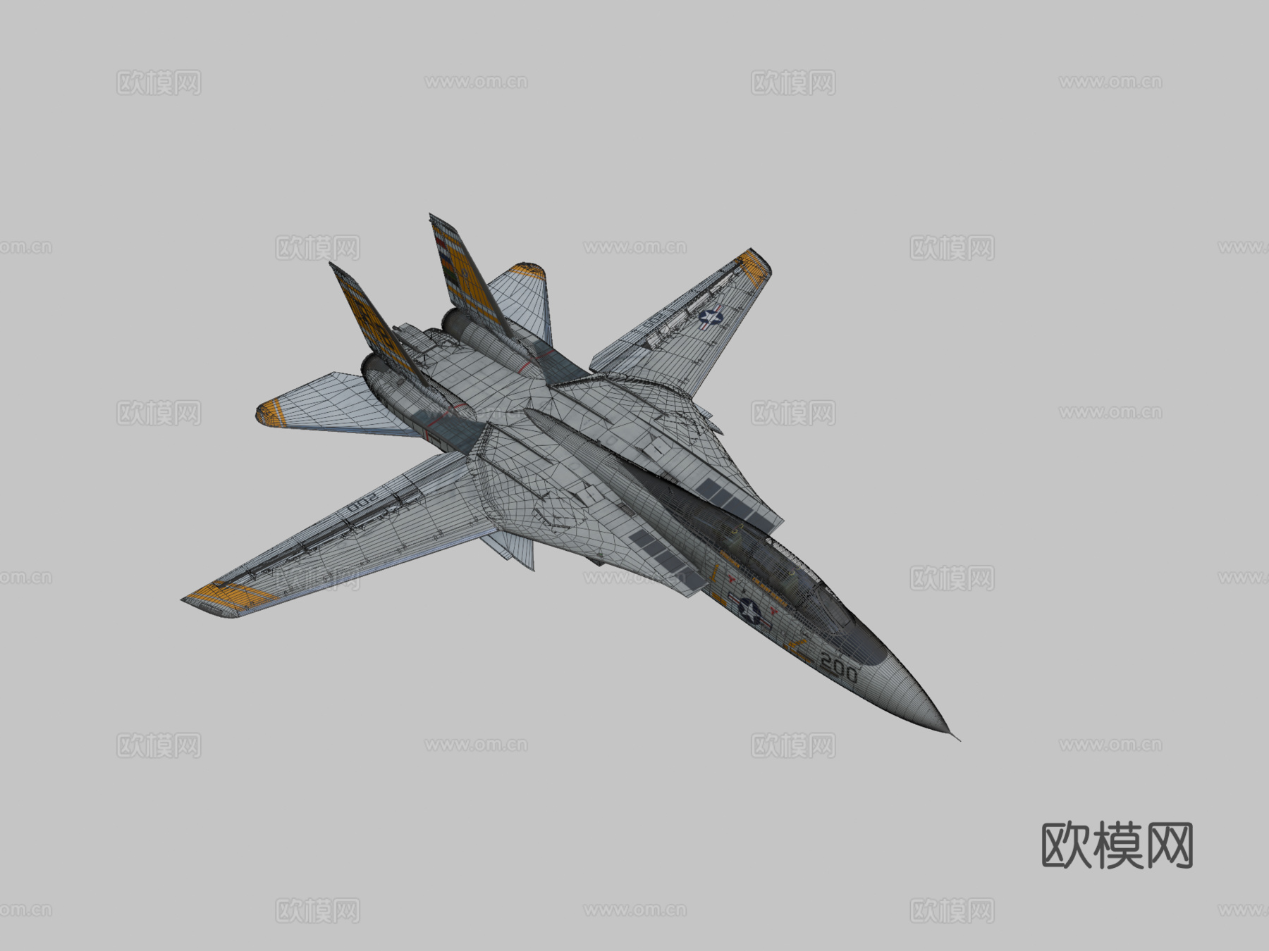 F-14A =剑客=3d模型下载（渲染图2）