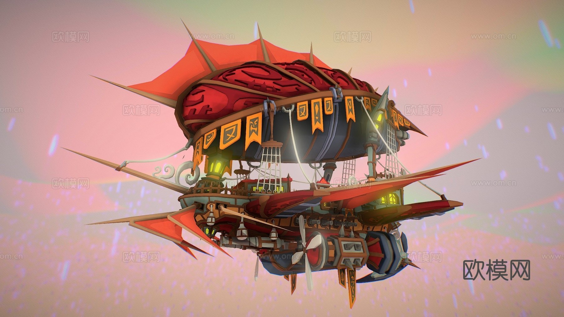 旅行者号3d模型下载（渲染图1）