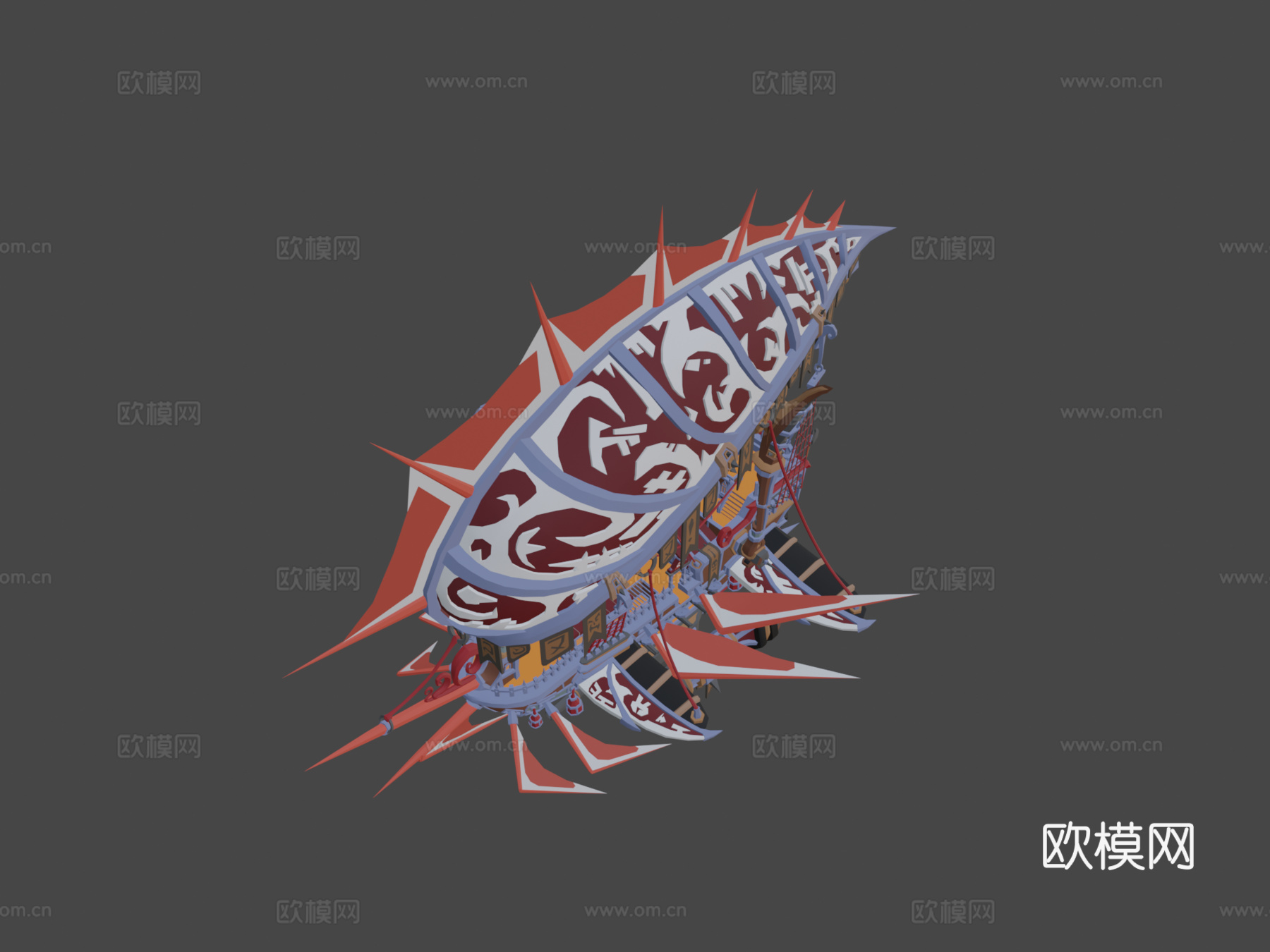 旅行者号3d模型下载（渲染图8）