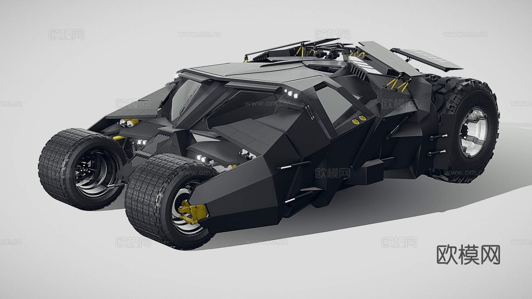 蝙蝠车20053d模型下载（渲染图1）