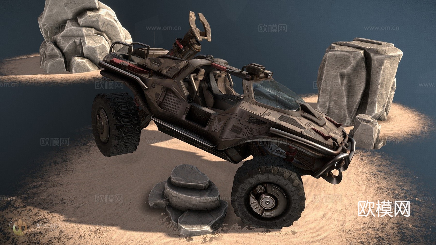 疣猪 - 公路狂怒版3d模型下载（渲染图1）