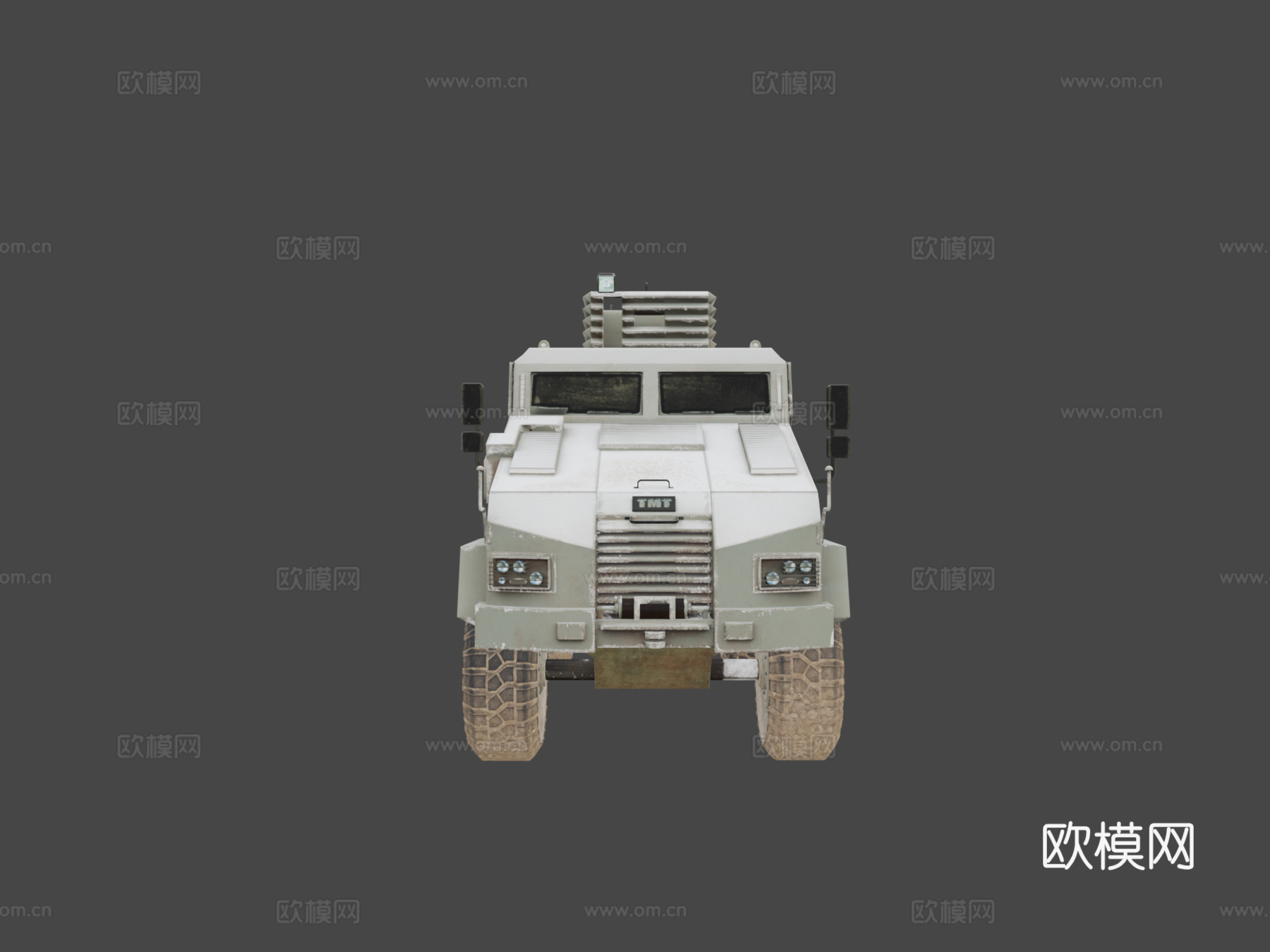 刺猬防地雷反伏击车（低多边形+3D模型）3d模型下载（渲染图5）