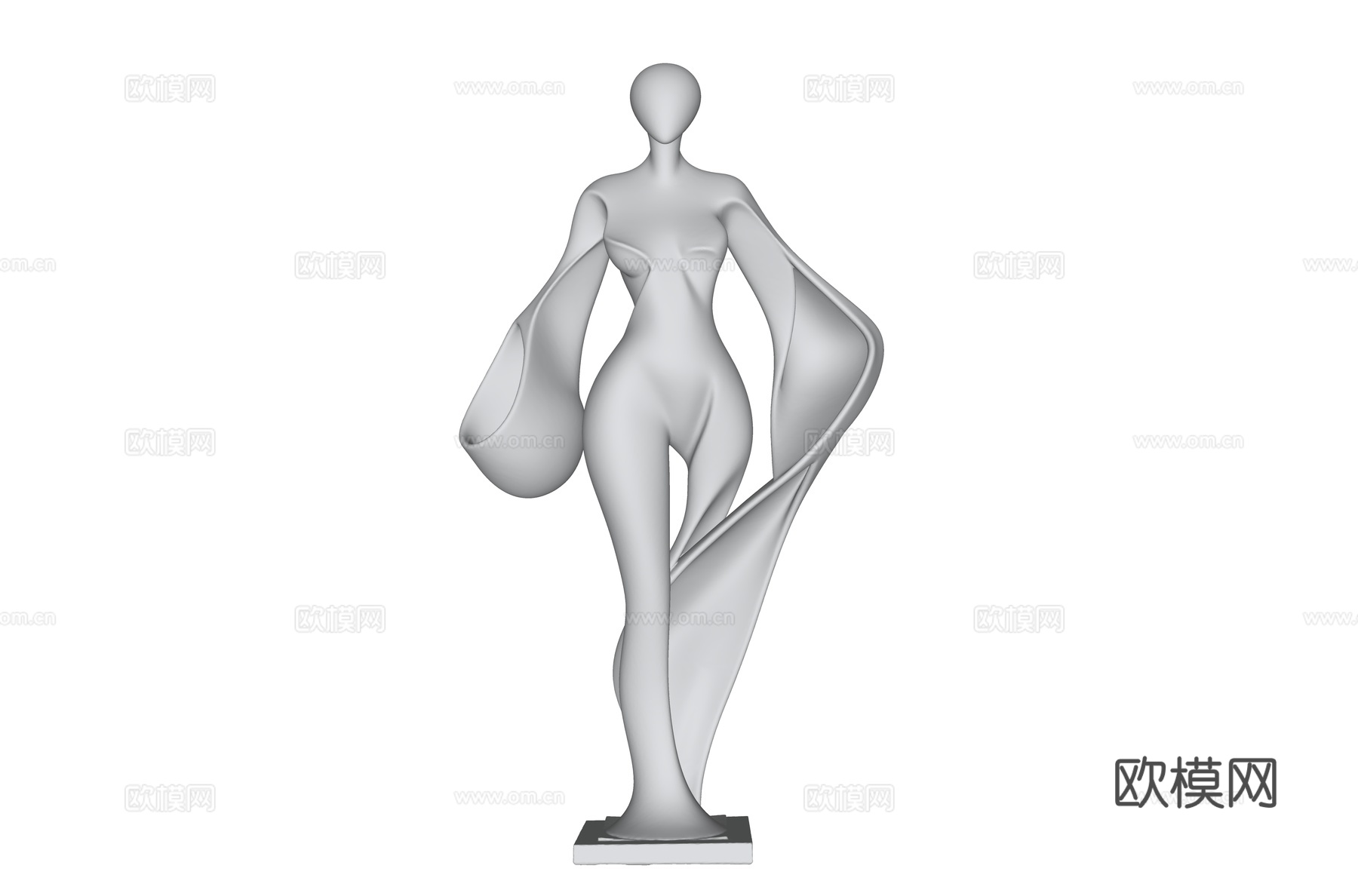 现代雕塑 景观雕塑 人物雕塑 抽象雕塑摆件 抽象人物雕塑 人su模型