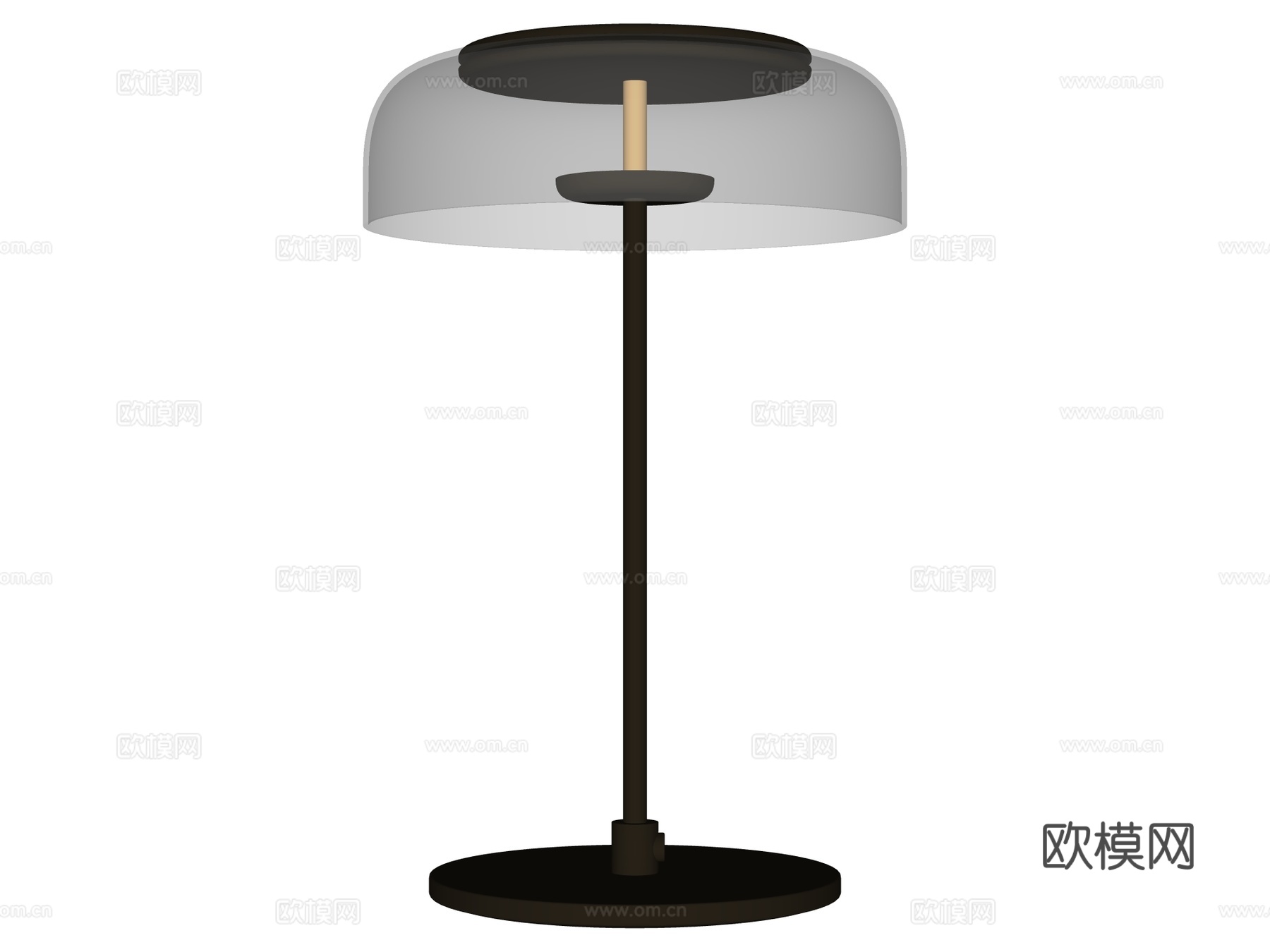 台灯 装饰灯具 氛围灯具 玻璃台灯su模型