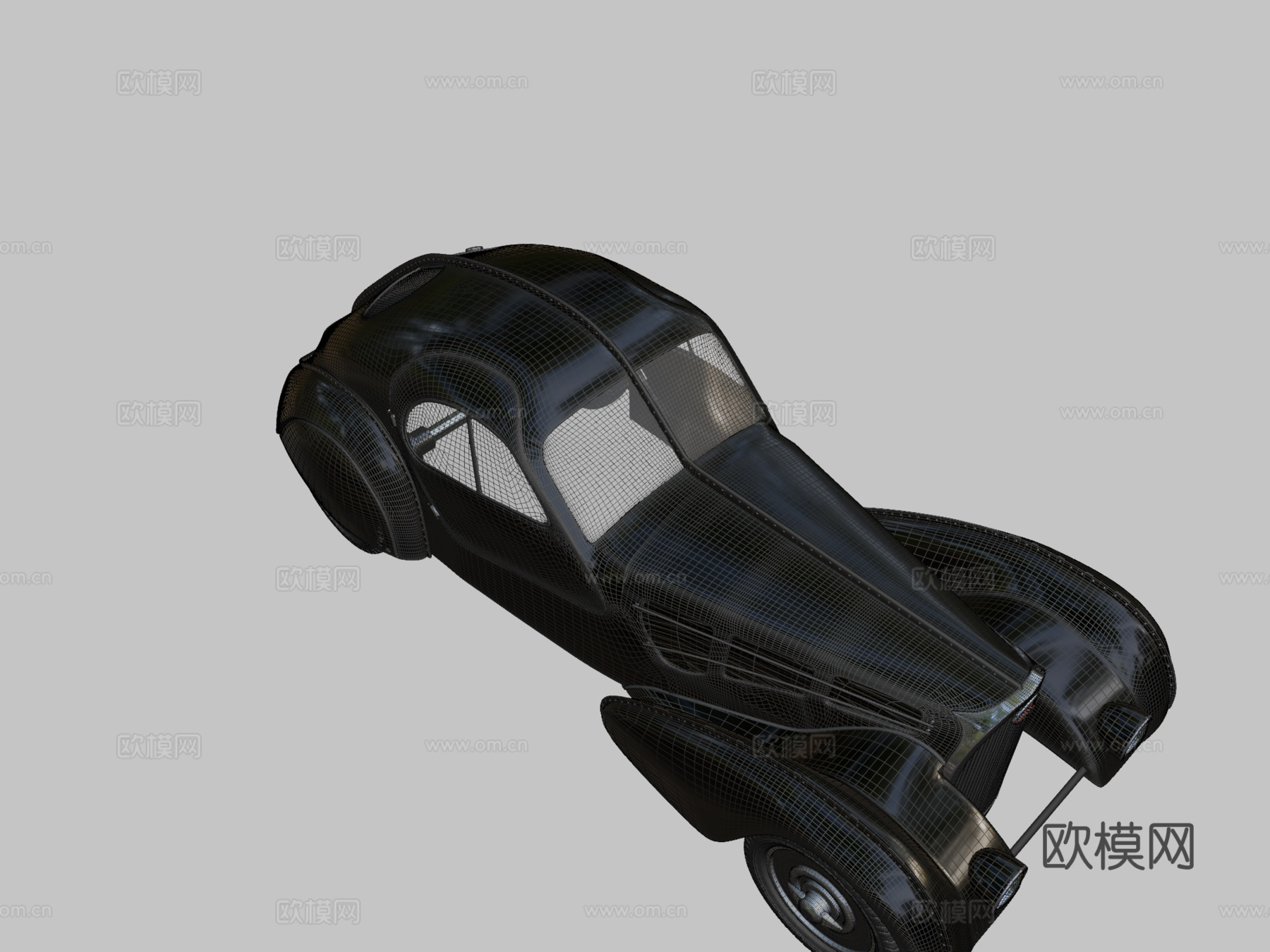 布加迪大西洋 57 SC3d模型下载（渲染图2）