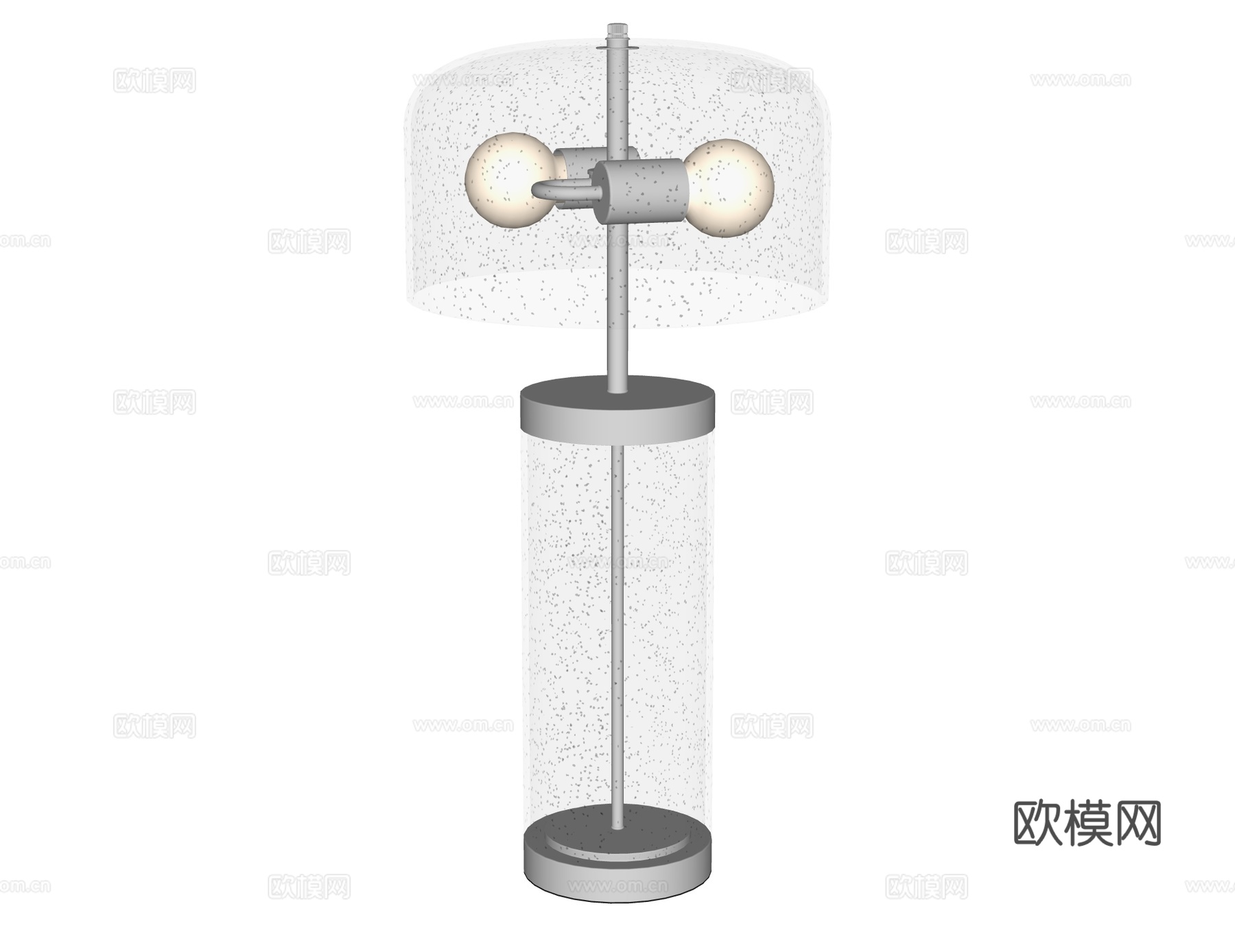 台灯 装饰灯具 氛围灯具 金属台灯 玻璃台灯su模型