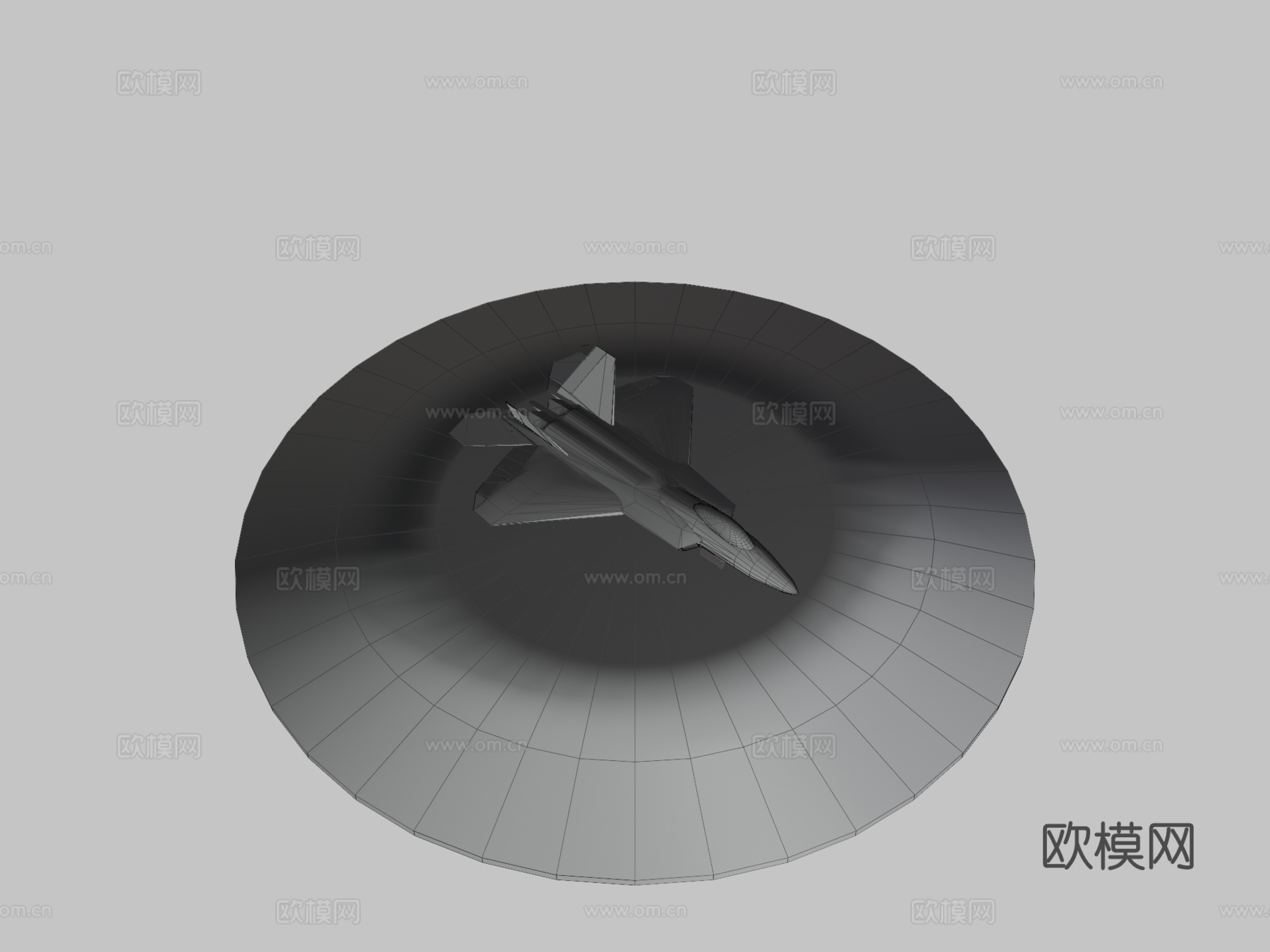 F22猛禽3d模型下载（渲染图3）