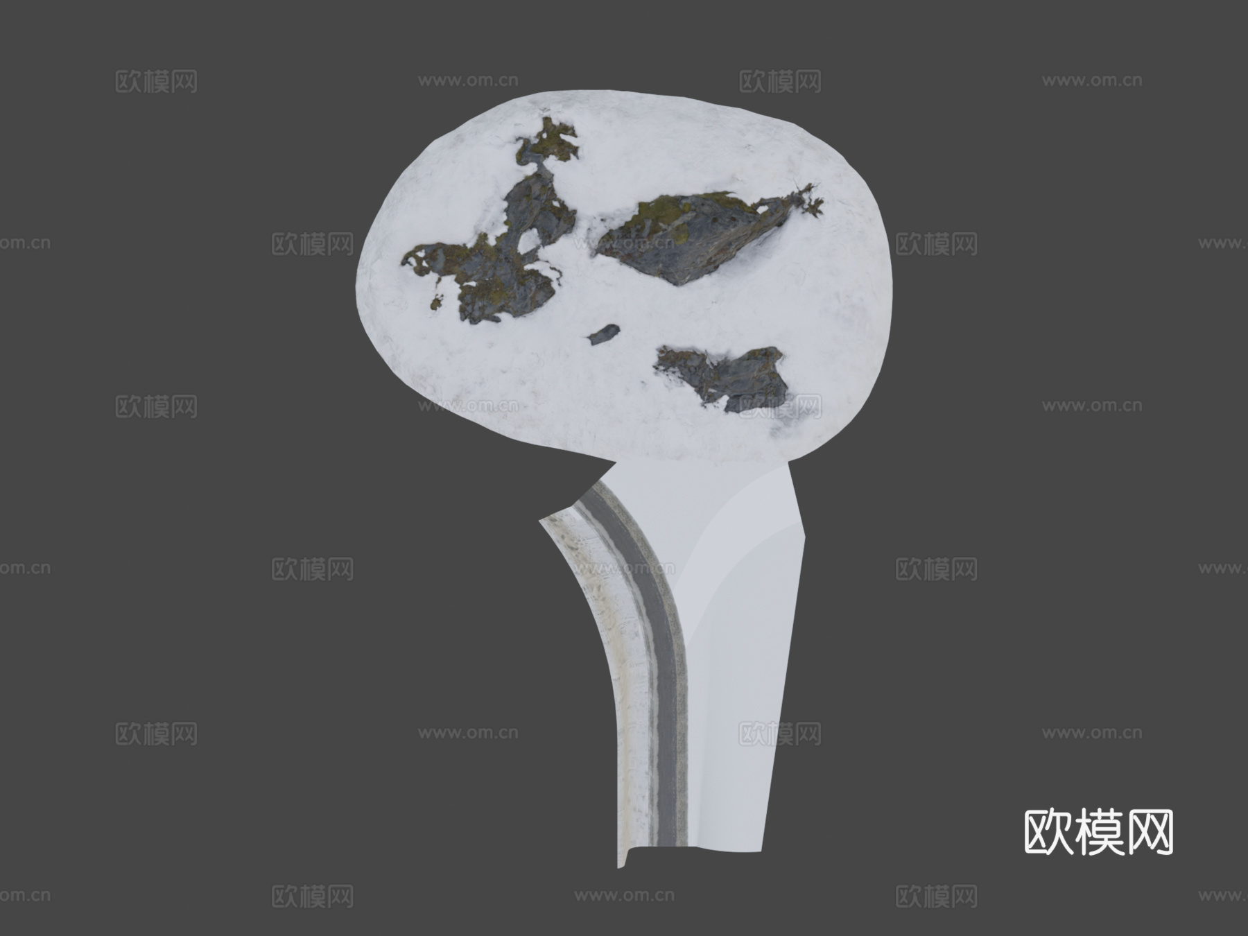 美国冬季雪地公路3d模型下载（渲染图8）
