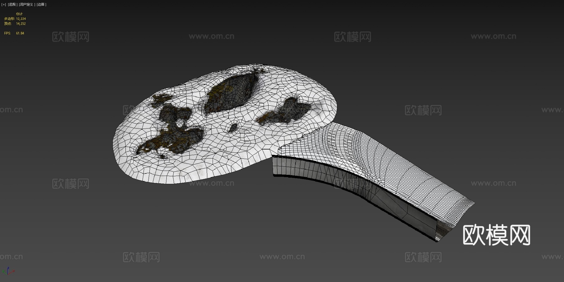 美国冬季雪地公路3d模型下载（渲染图4）