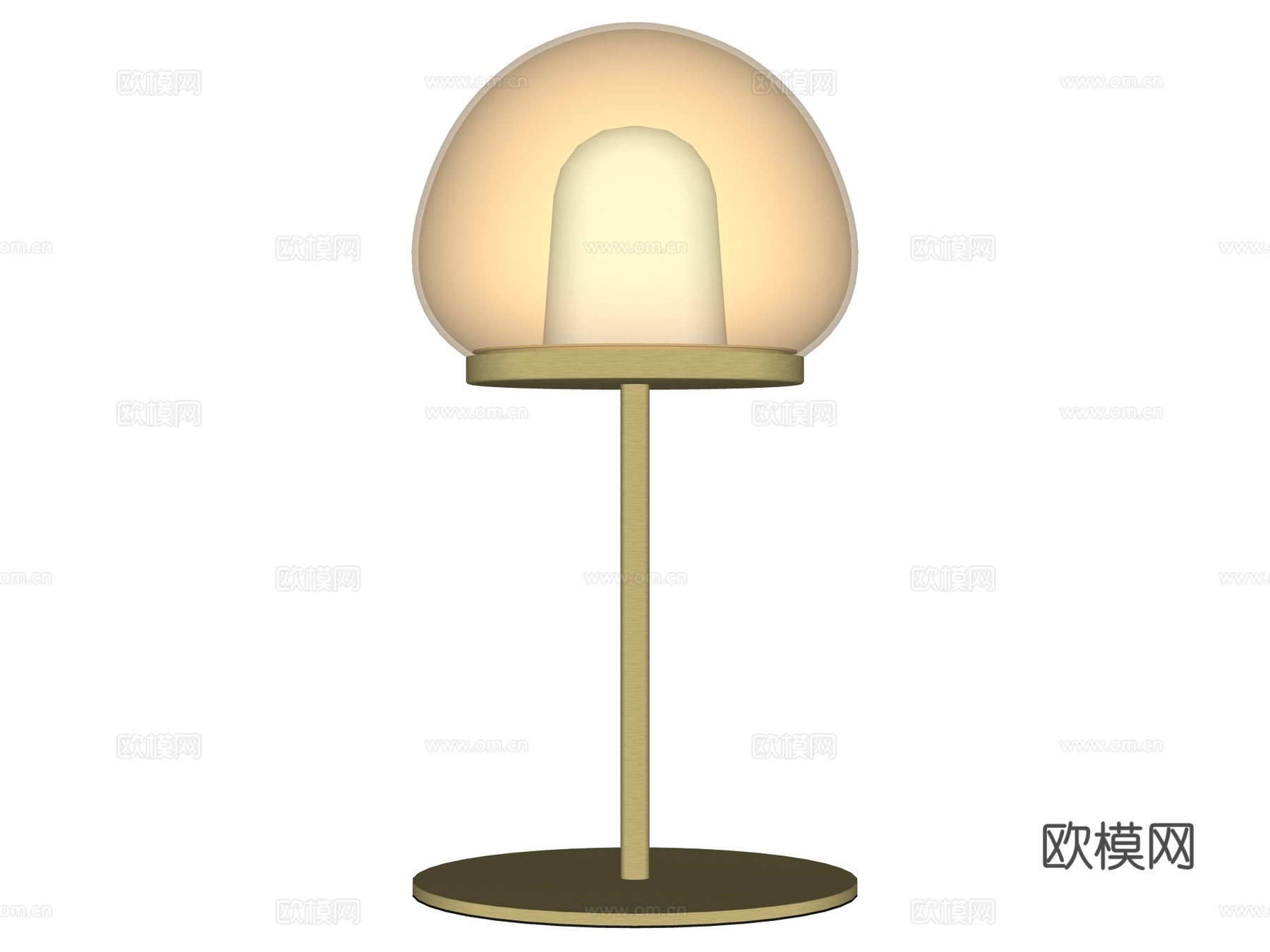 台灯 装饰灯具 氛围灯具 金属台灯 玻璃台灯su模型