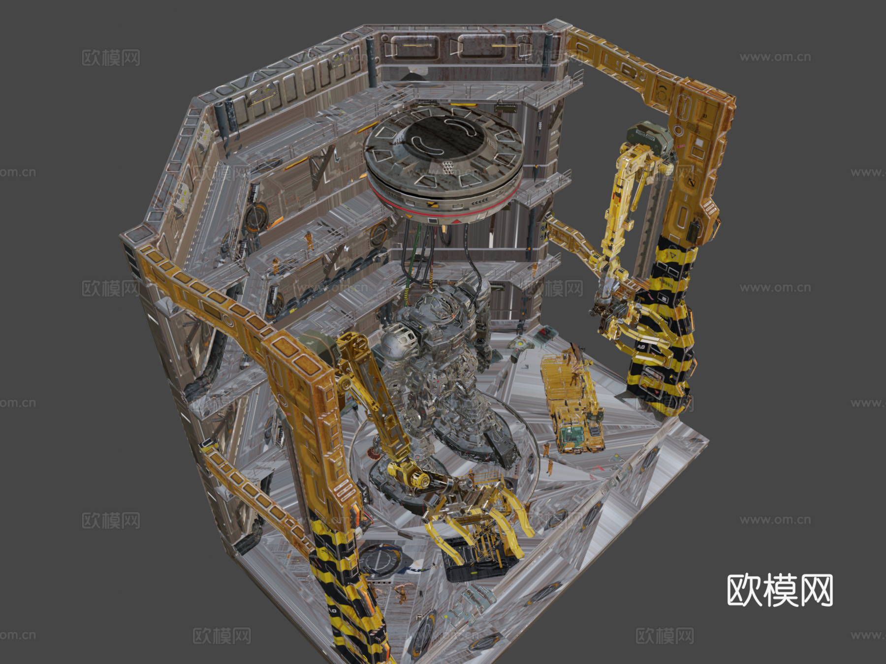 机库里克多姆3d模型下载（渲染图8）