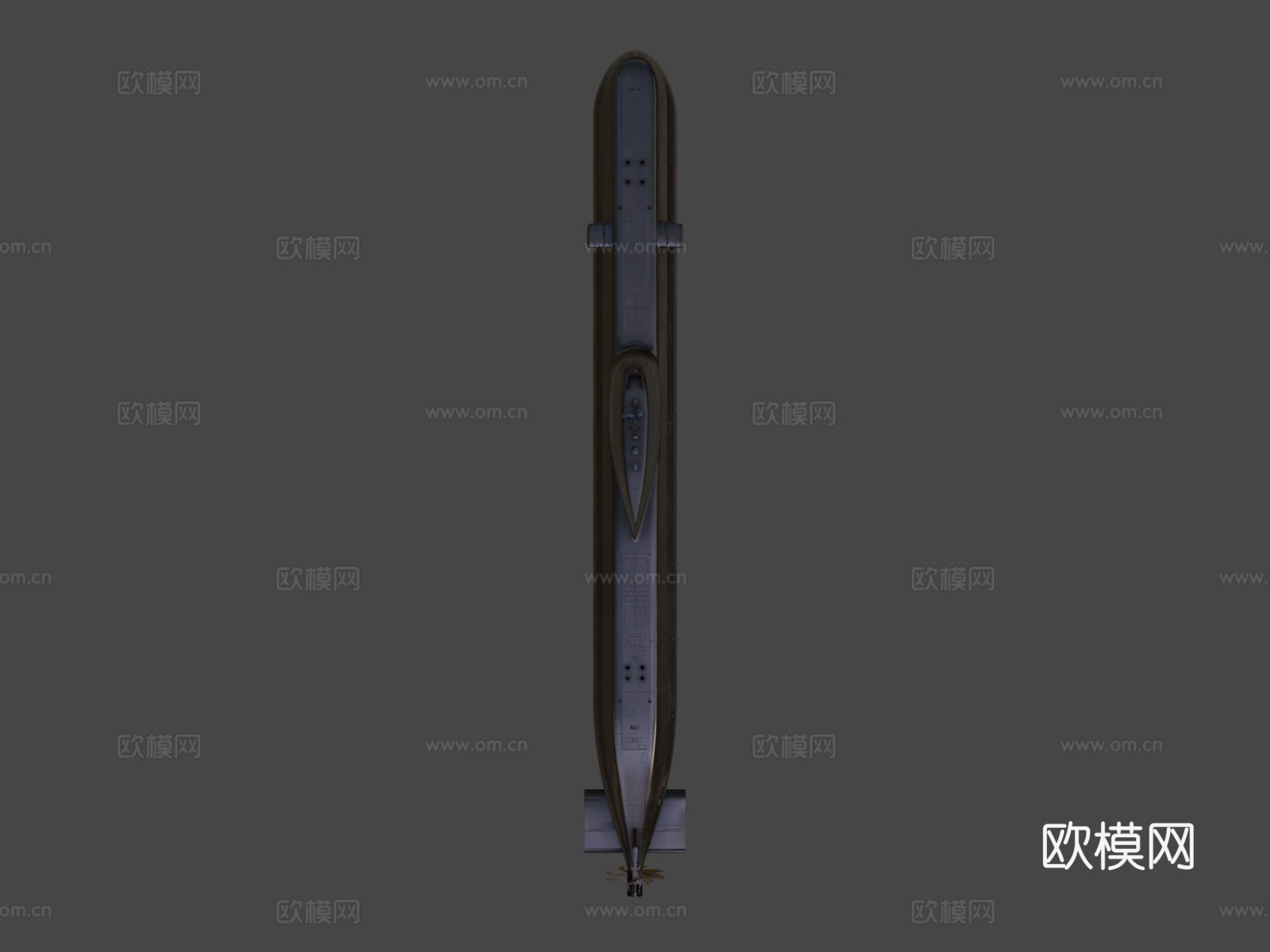 韩国海军 - 孙元一级（214型）潜艇3d模型下载（渲染图7）