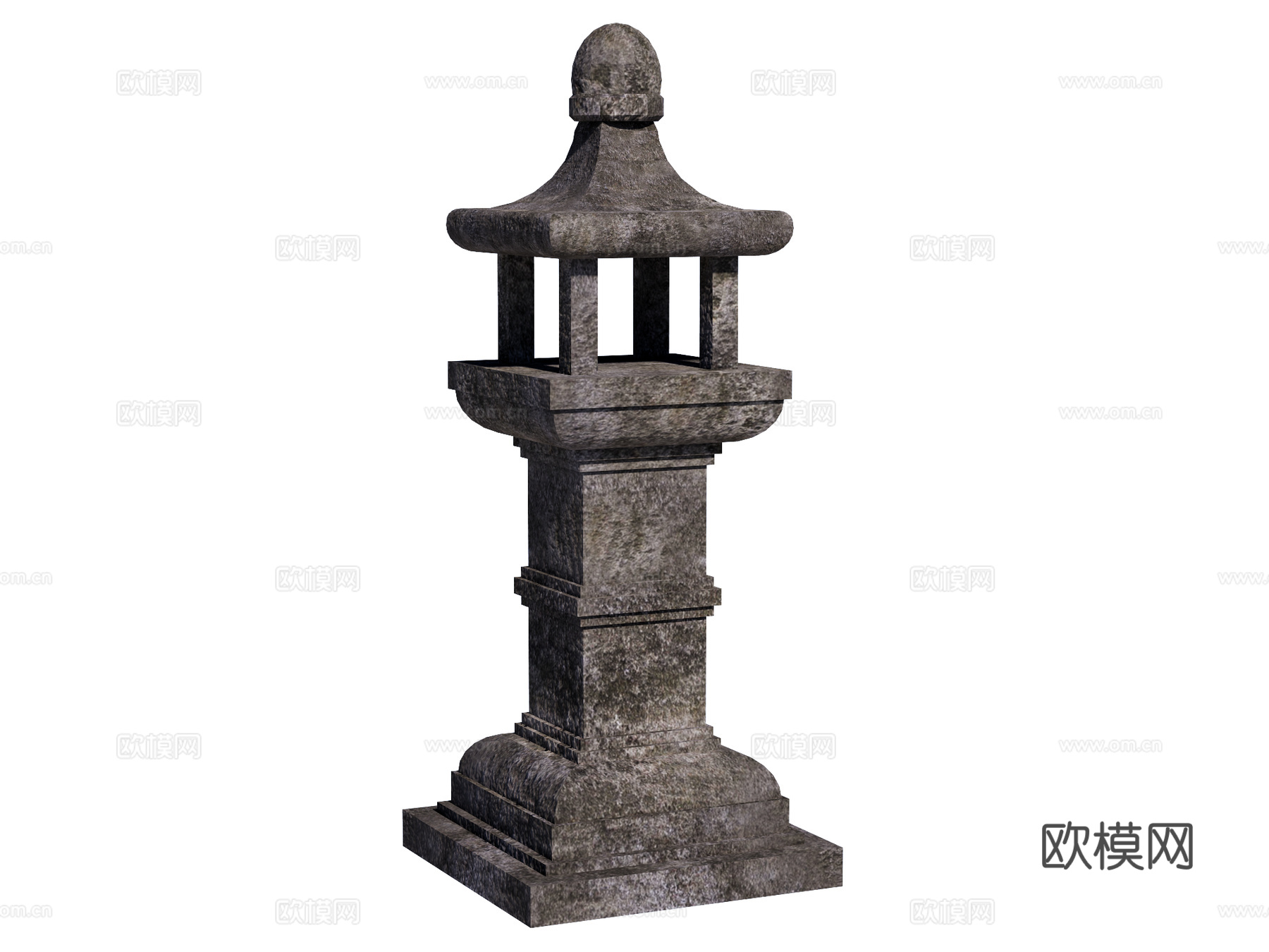 石灯 石灯笼 庭院灯 园林灯 园林景观构件su模型