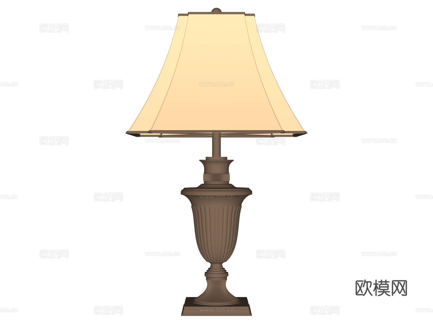 台灯 装饰灯具 氛围灯具 金属台灯su模型
