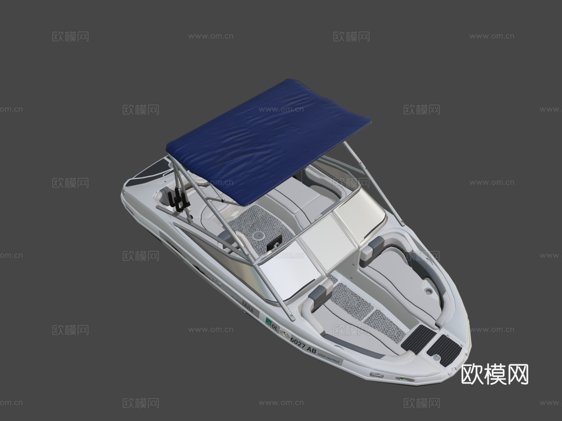 年212X雅马哈尾波划水艇3d模型下载（渲染图8）