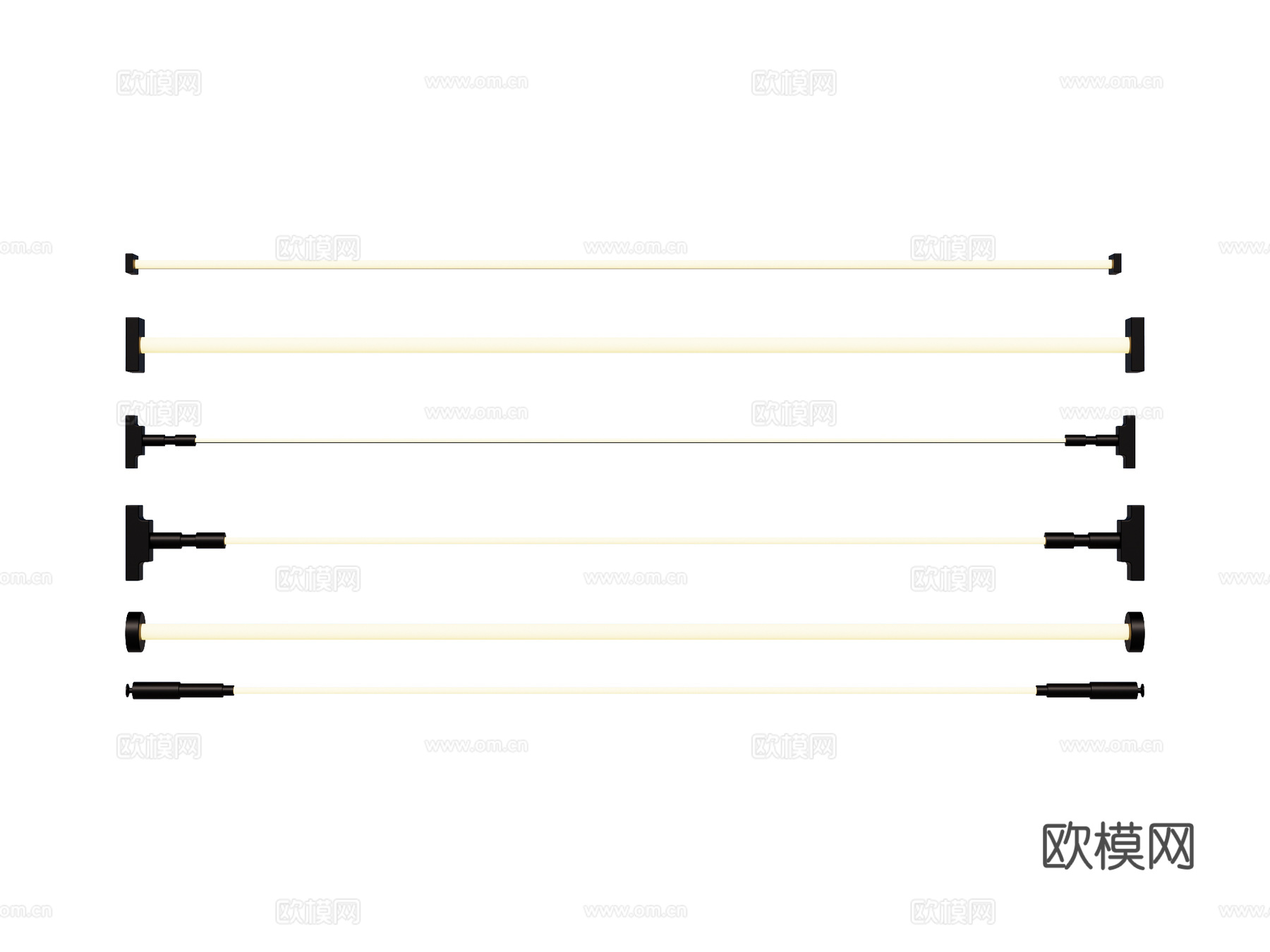 天际线灯 线灯su模型