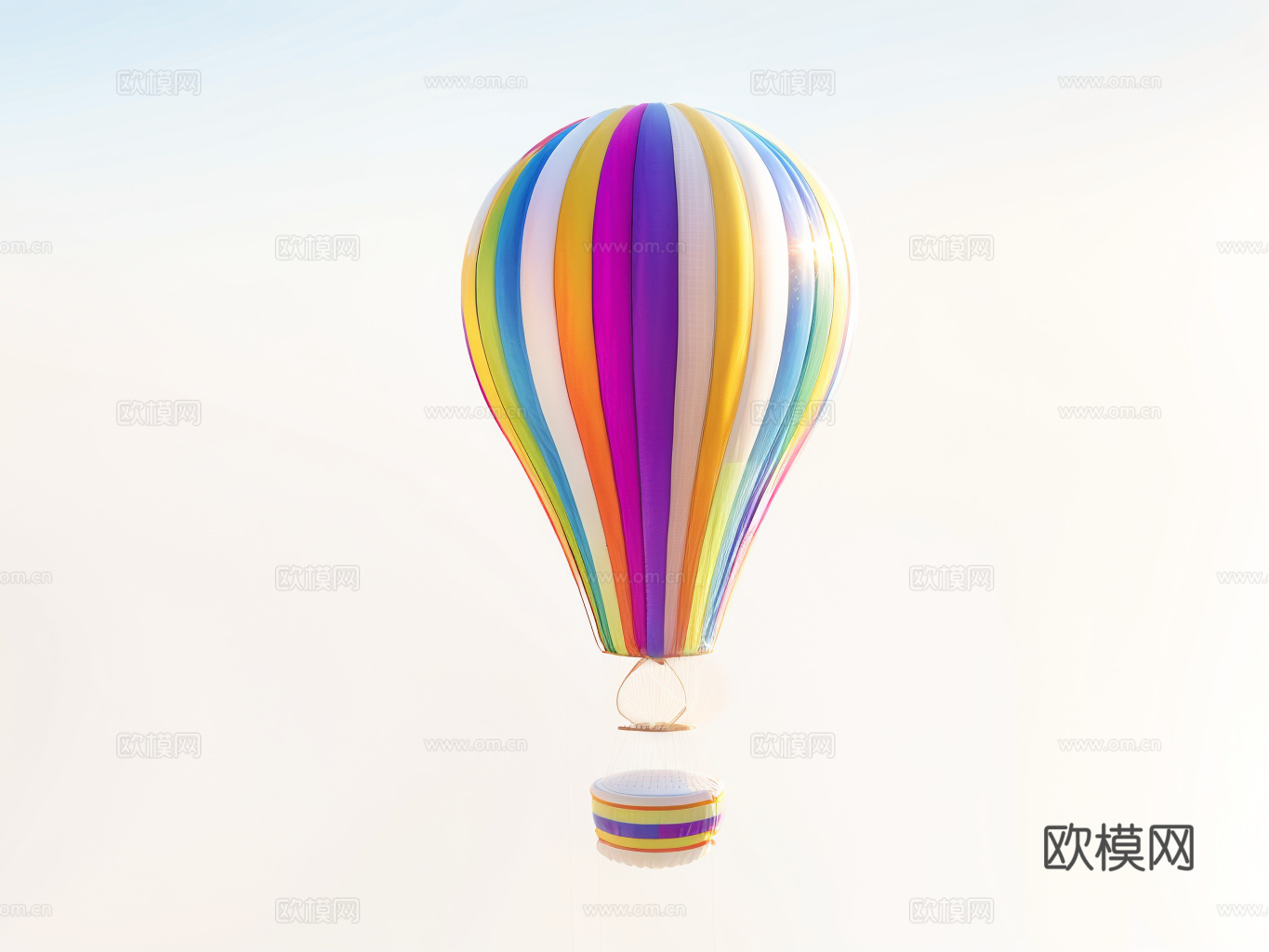 热气球su模型