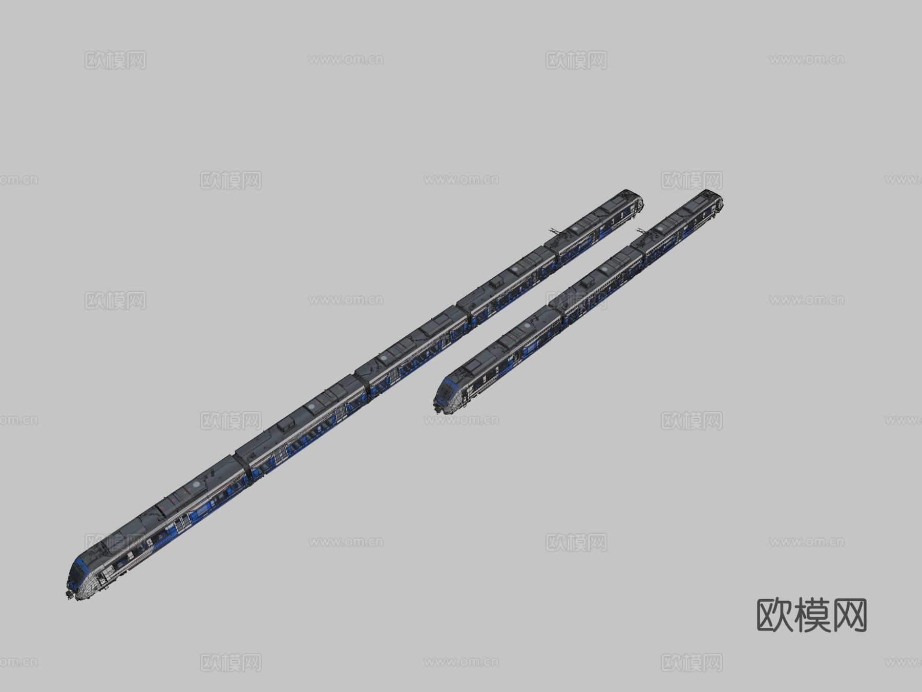 庞巴迪Talent 2-BR 442-国家快车3d模型下载（渲染图2）