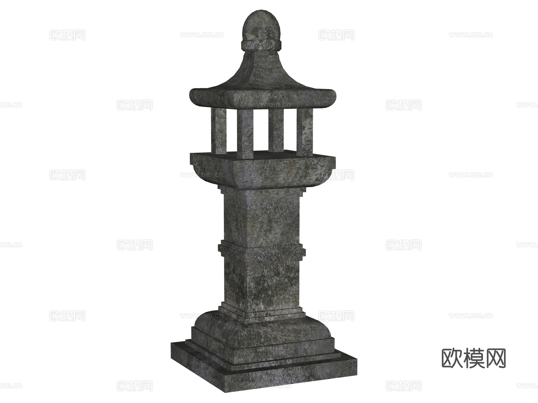 石灯 石灯笼 庭院灯 园林灯 园林景观构件su模型