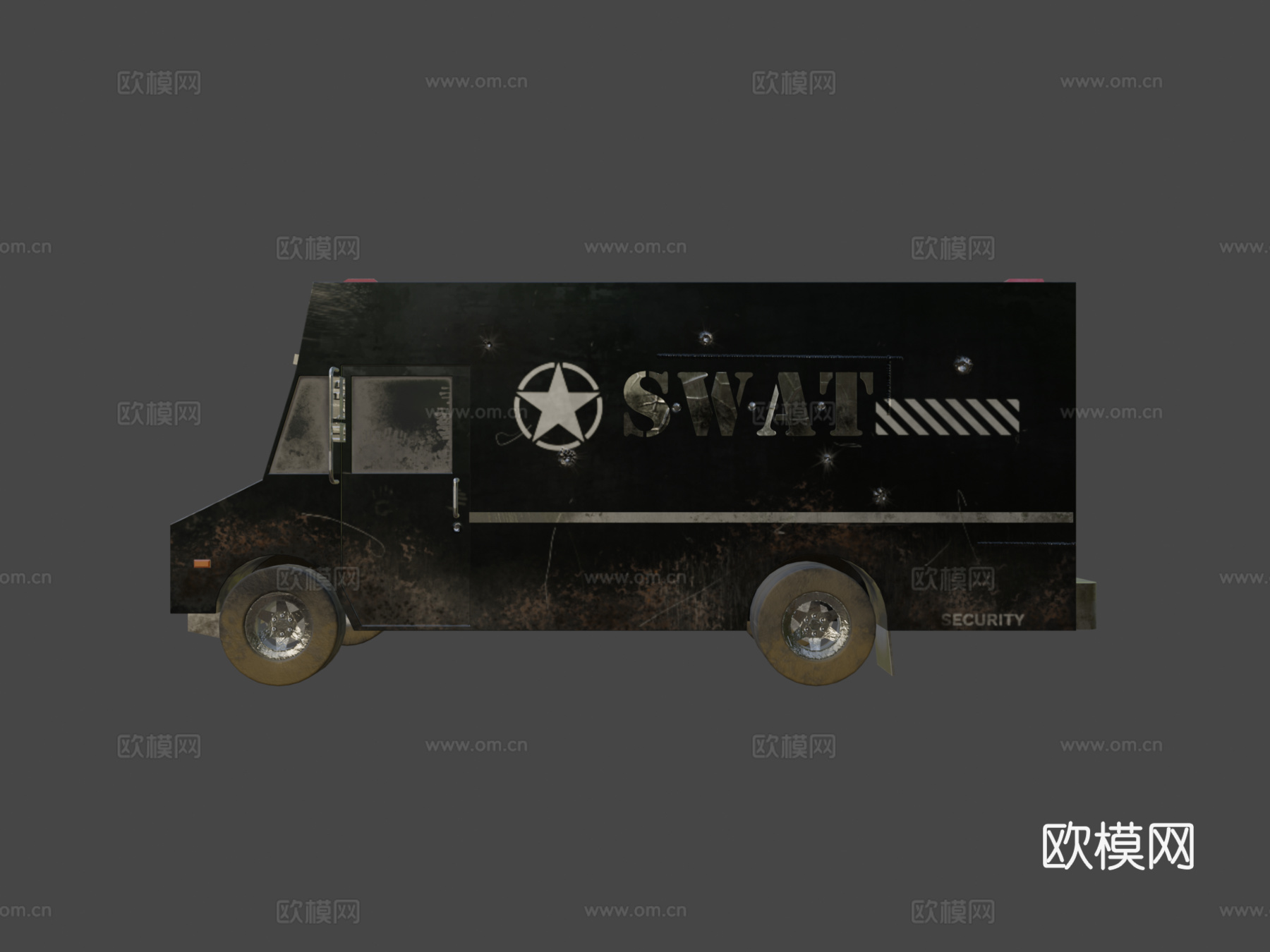 特警警车3d模型下载（渲染图7）