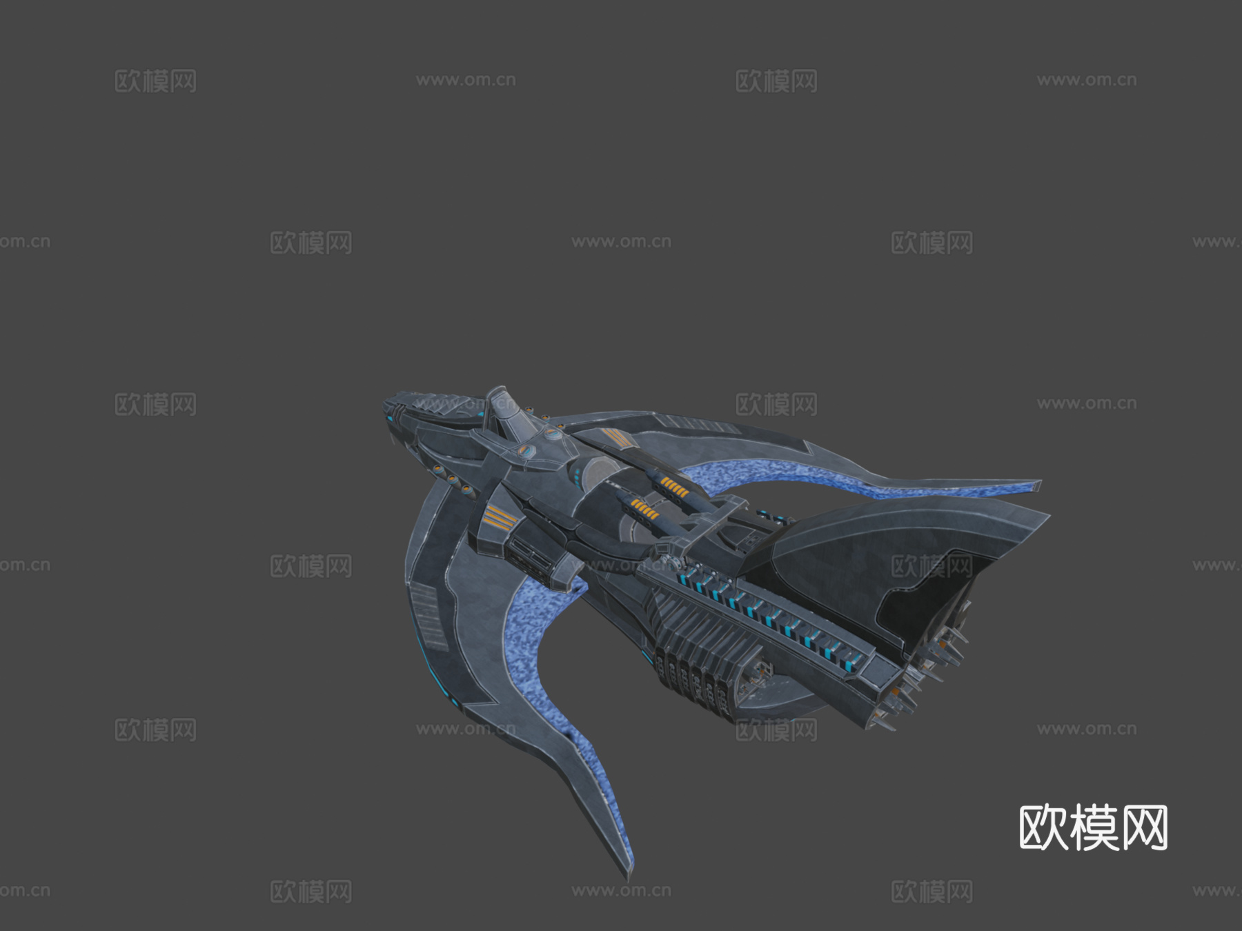 太空船 - 战斗机3d模型下载（渲染图7）