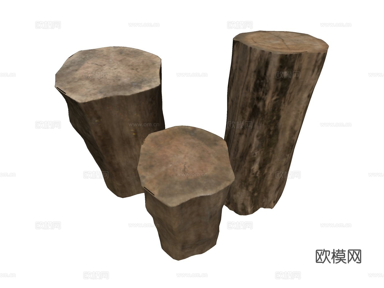 木材柴火堆su模型