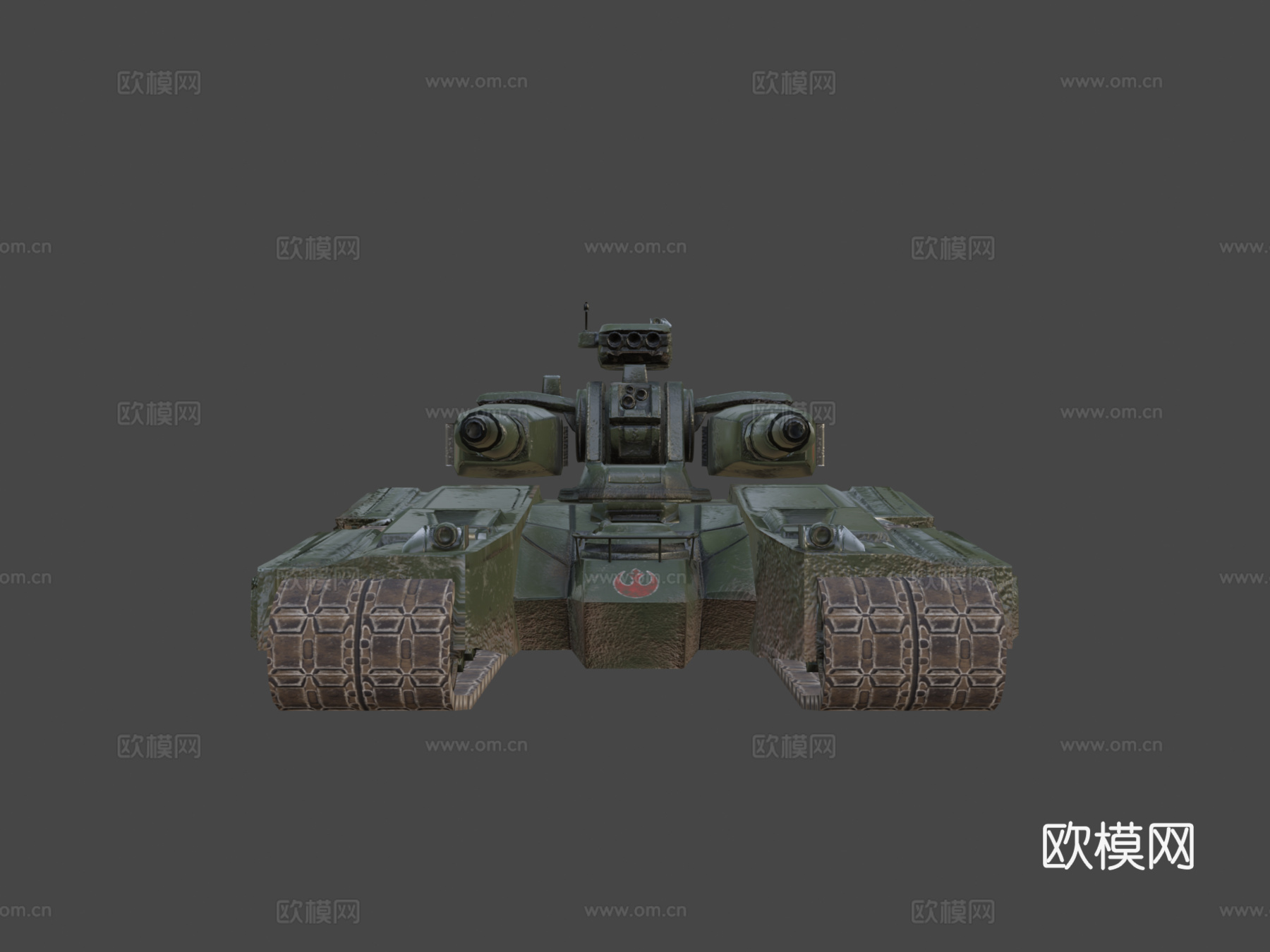 T4-B重型坦克3d模型下载（渲染图5）