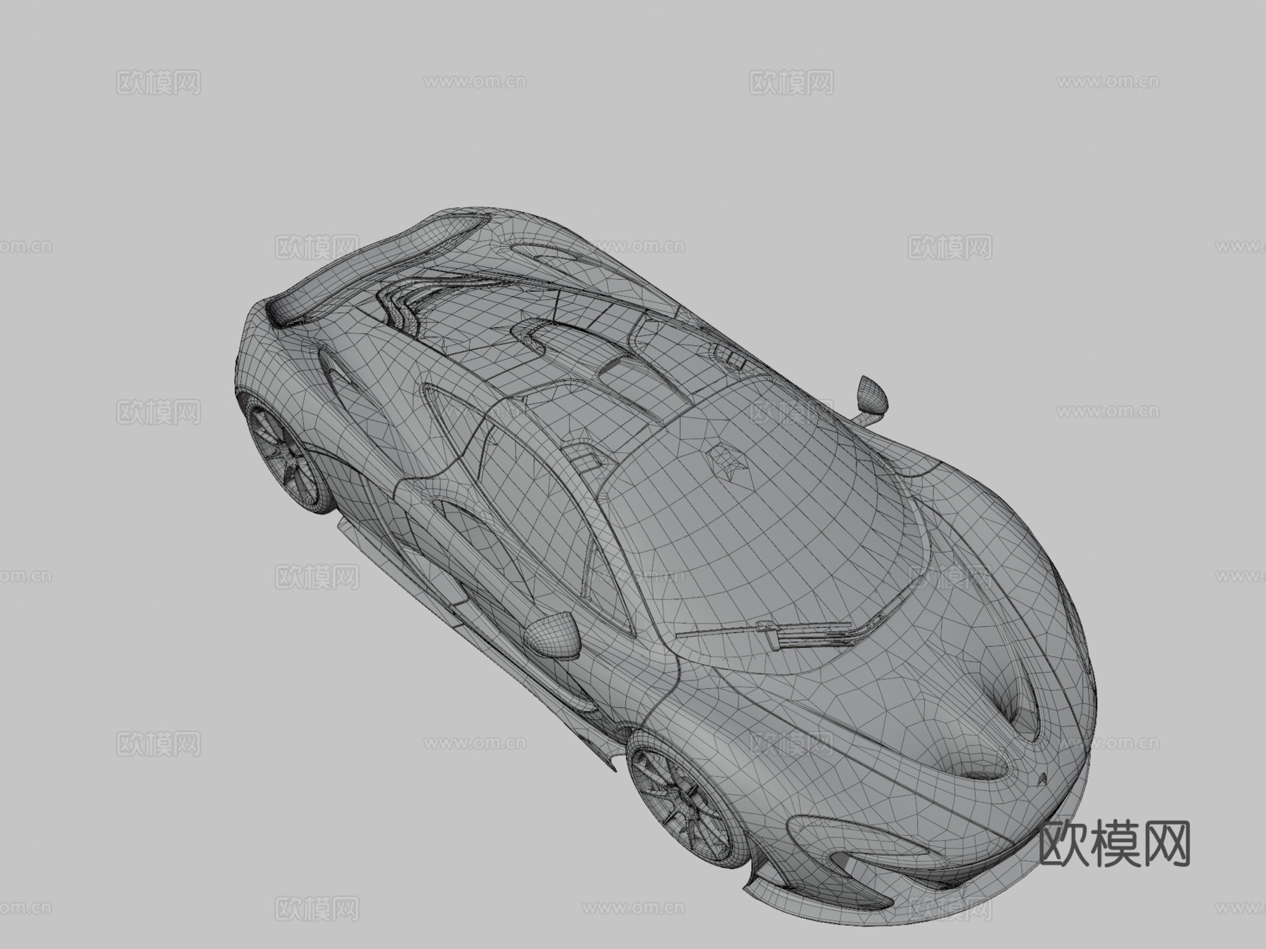 迈凯伦 P1 - www.vecarz.com3d模型下载（渲染图3）