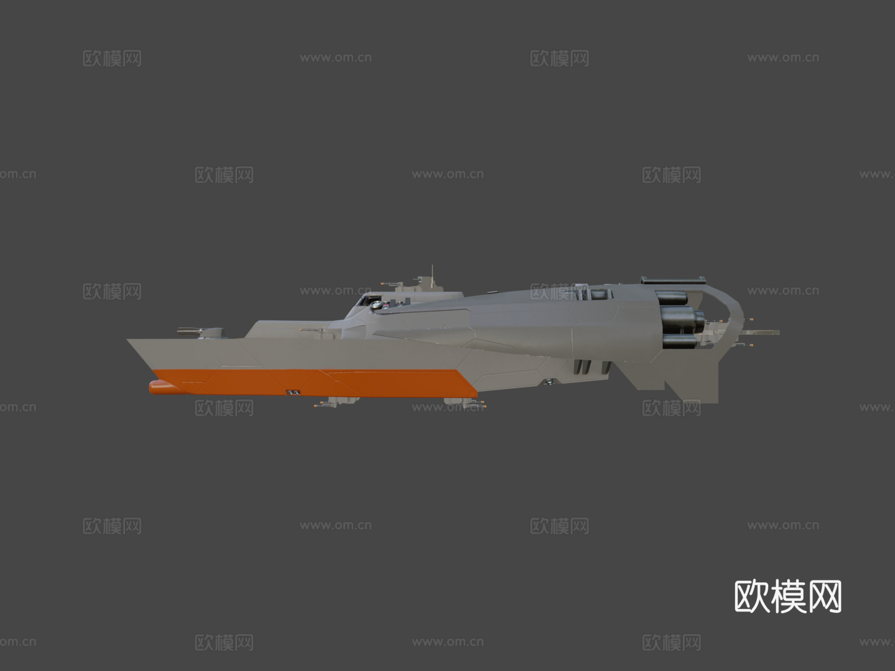 太空船3d模型下载（渲染图6）