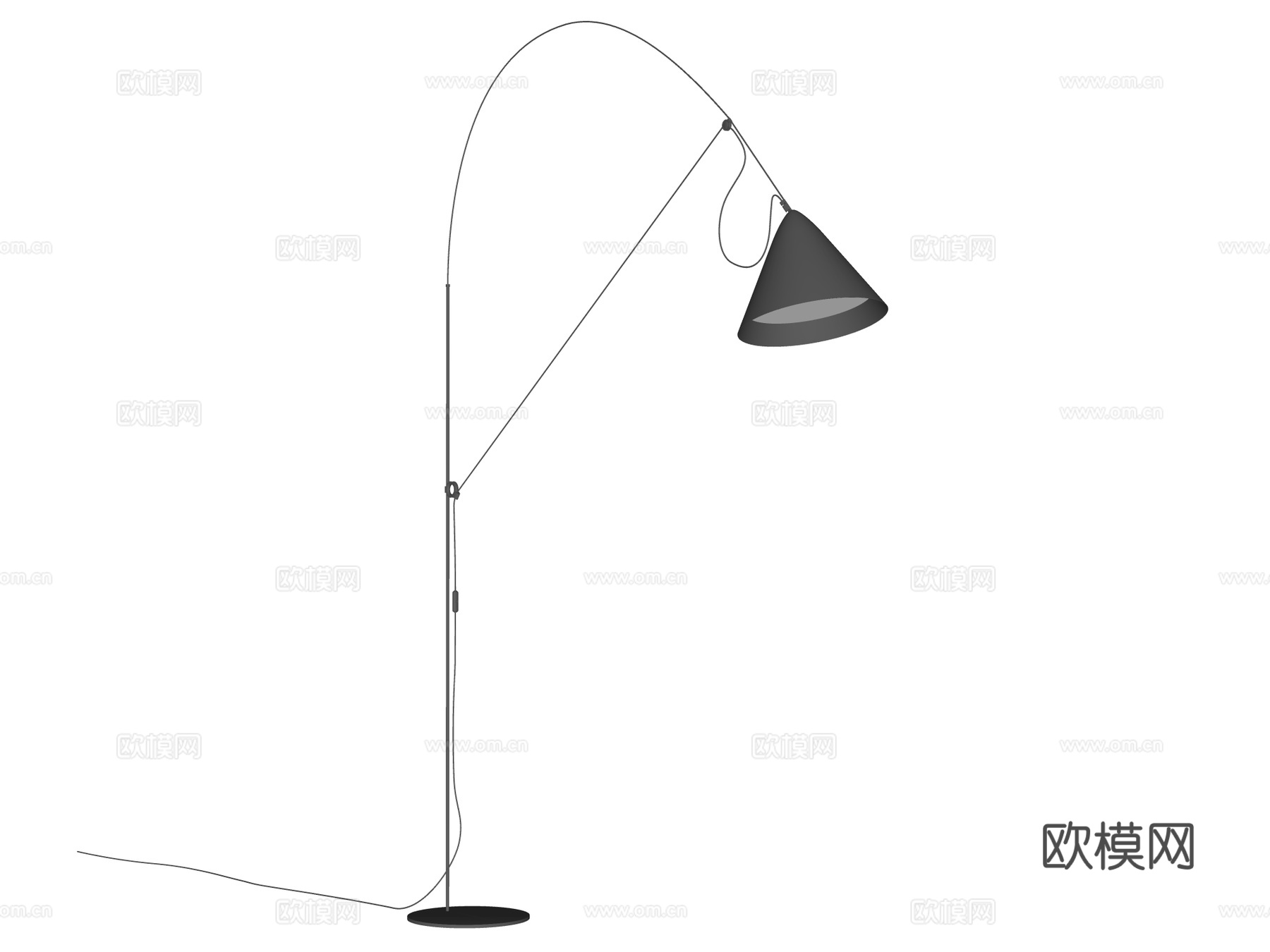 落地灯 装饰灯具 氛围落地灯 钓鱼灯su模型