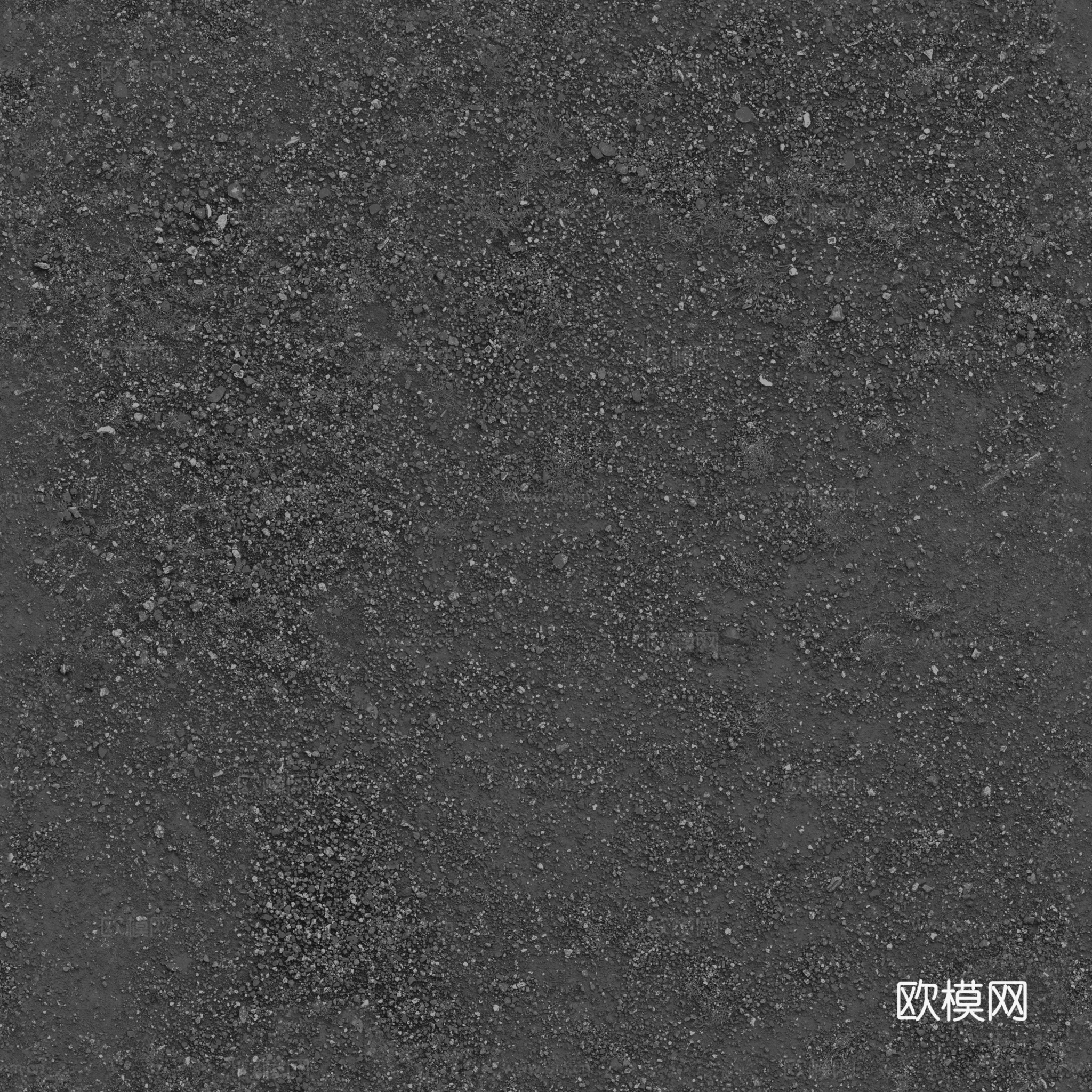 高精度土壤与碎石混合地面纹理 土壤 沙土