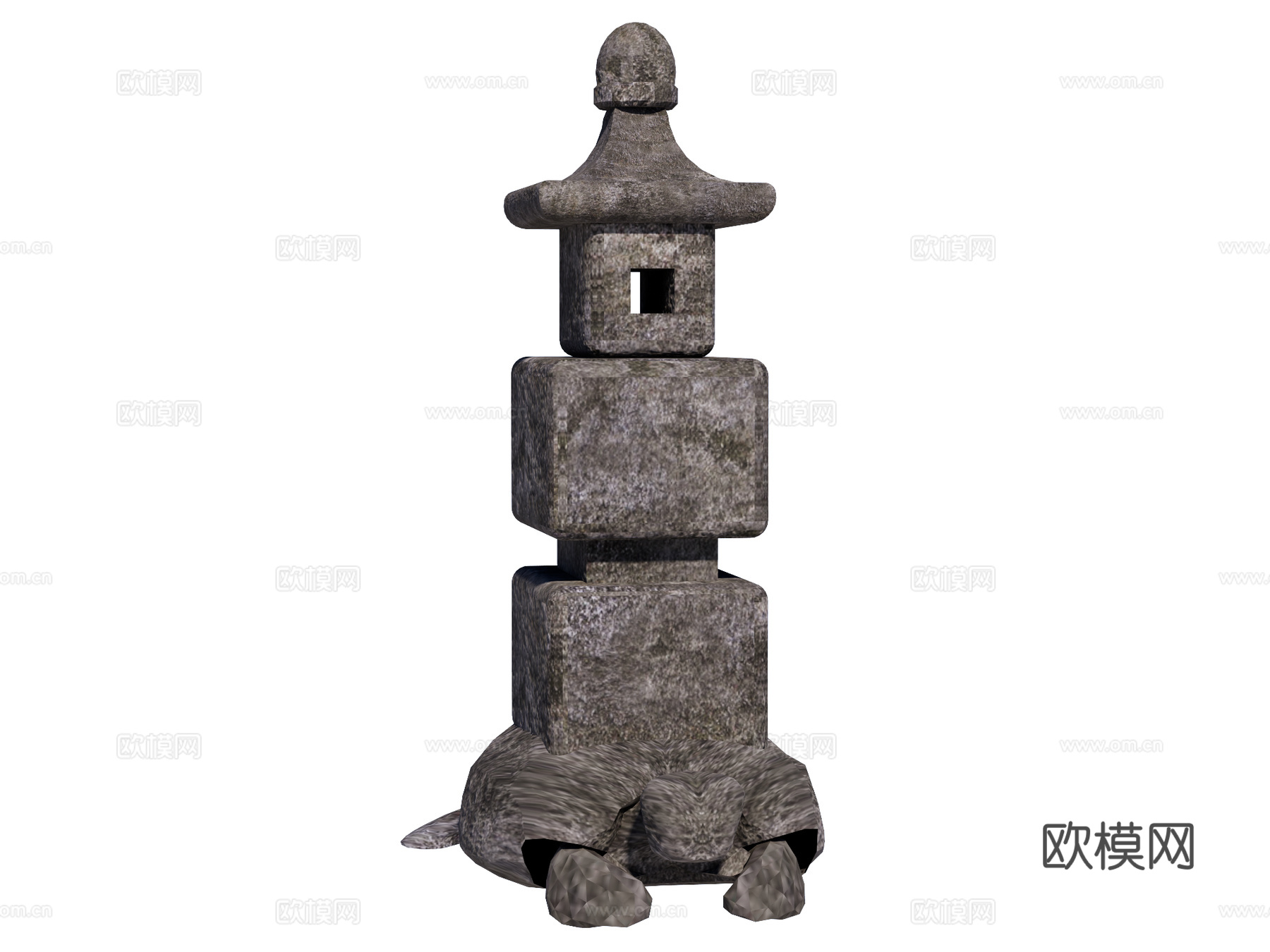 石灯 石灯笼 庭院灯 园林灯 园林景观构件su模型