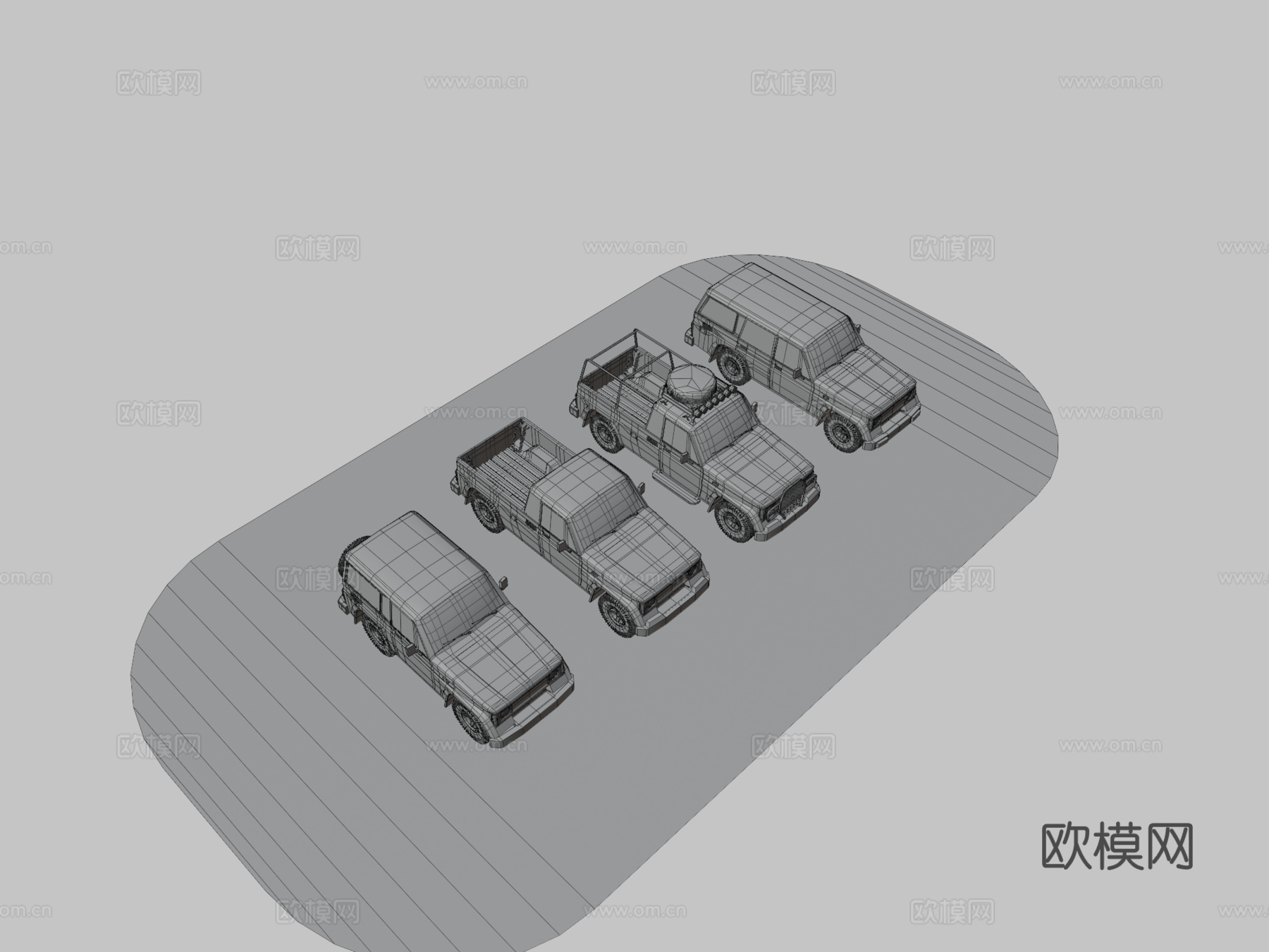 低多边形载具迷你包43d模型下载（渲染图3）