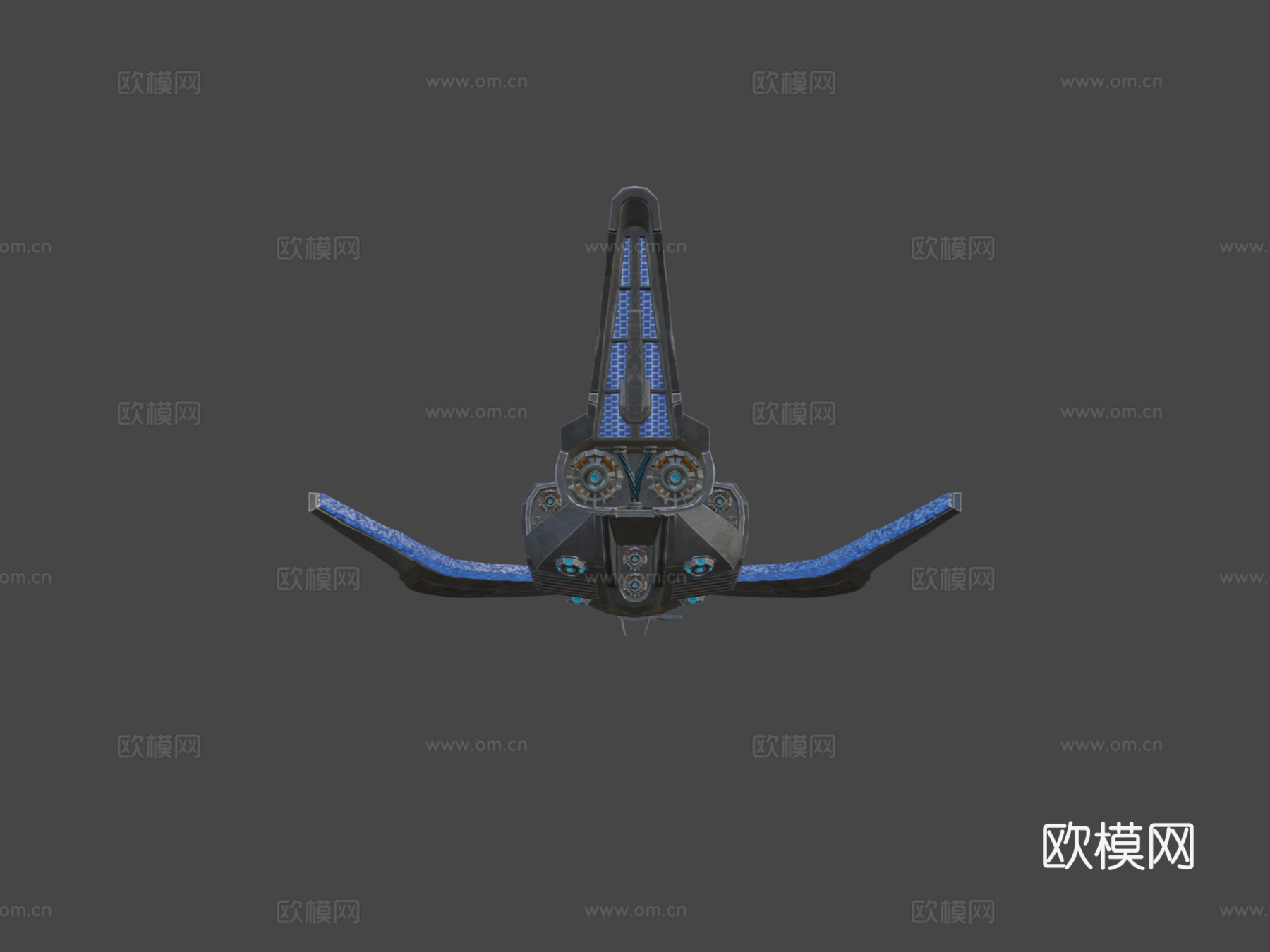 太空船 - 战斗机3d模型下载（渲染图5）